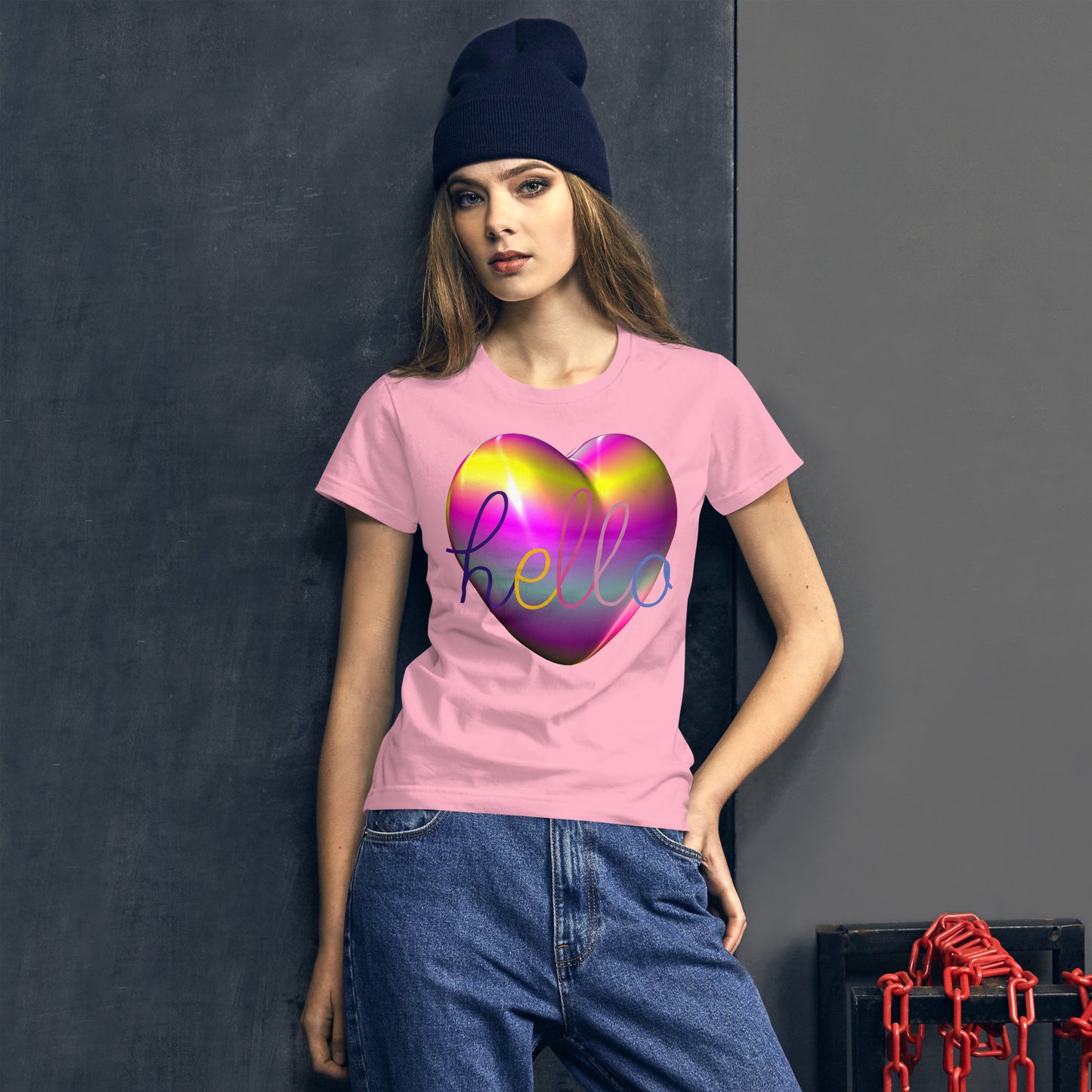 "HELLO LOVE" Women's Short Sleeve T-shirt