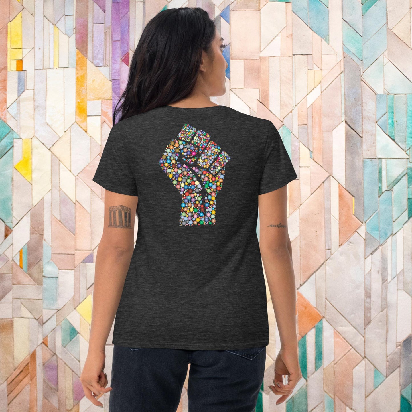 "SACRED LOTUS" Women's Short Sleeve T-shirt