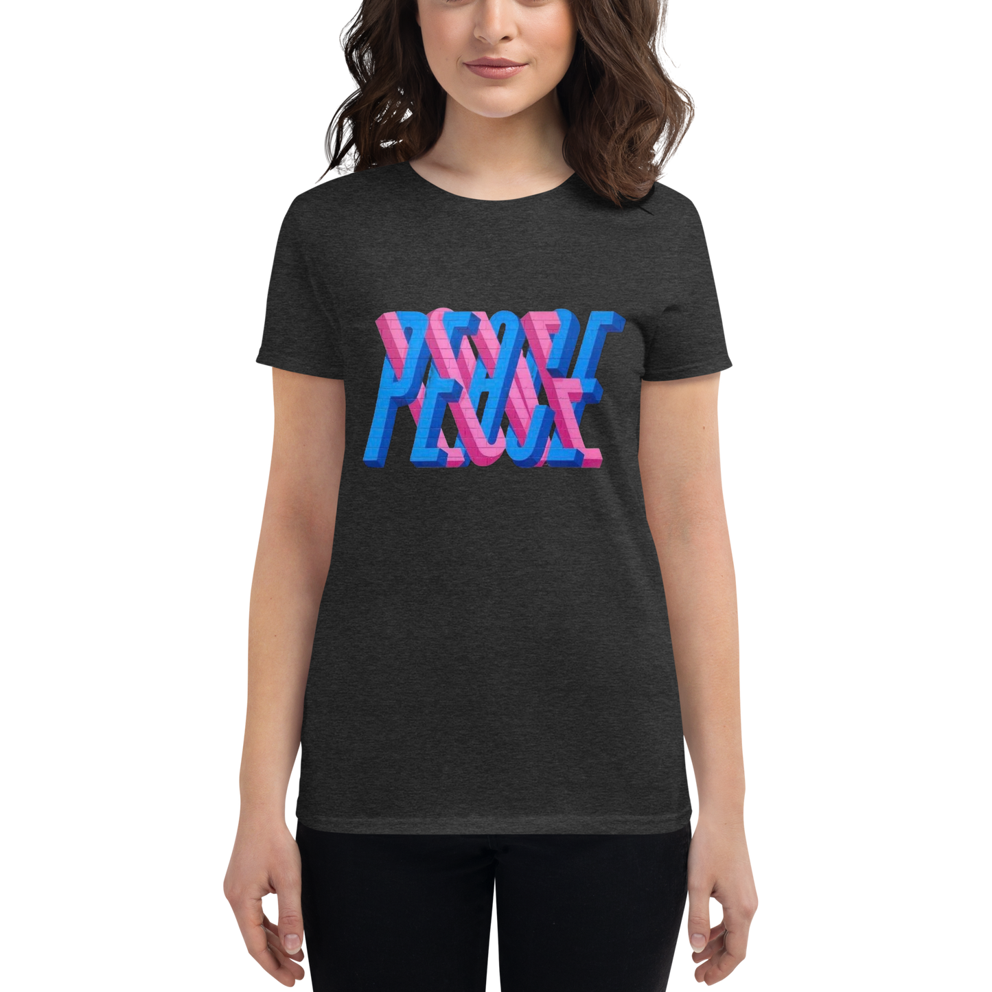 "PEACE IN LOVE'' Women's Short Sleeve T-shirt