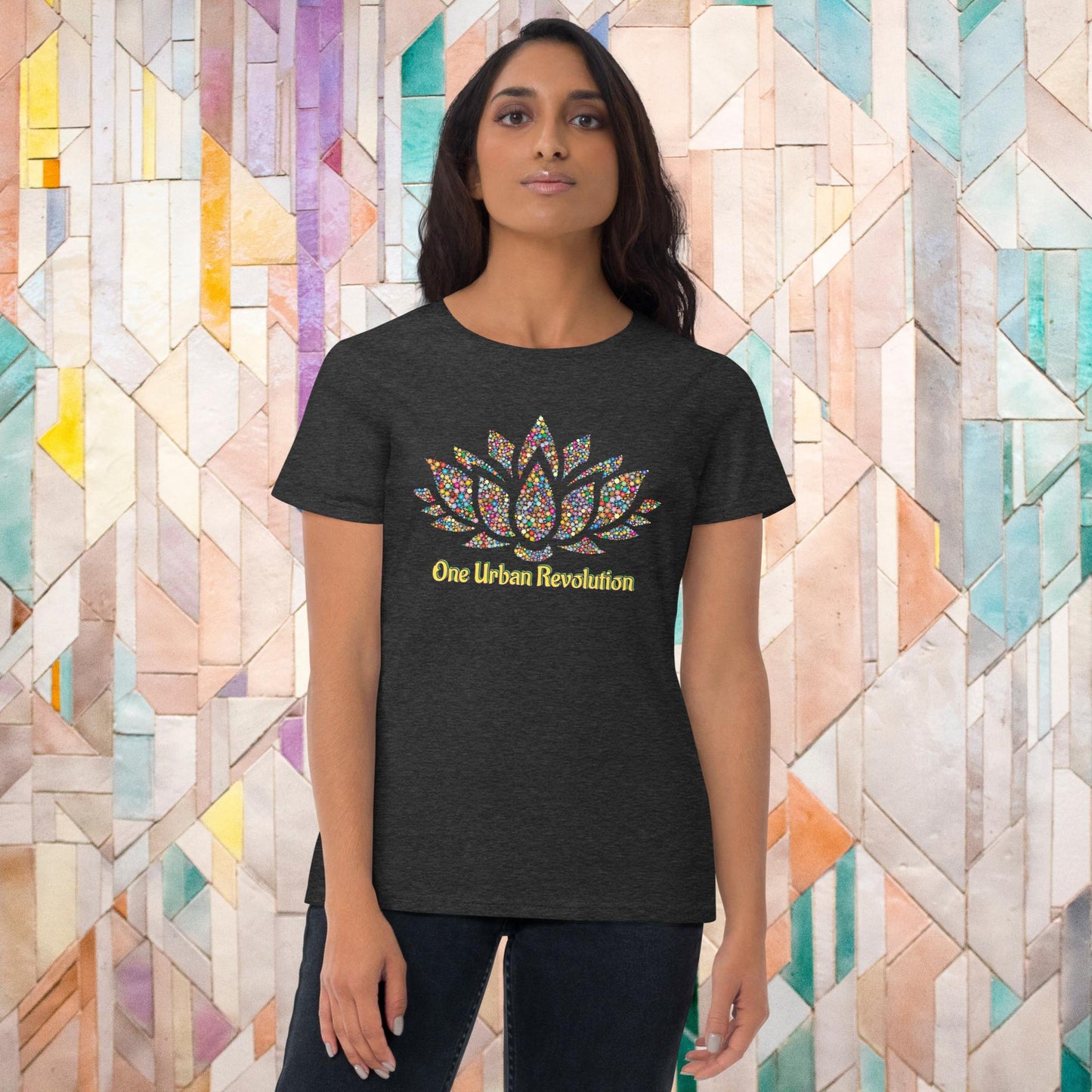 "SACRED LOTUS" Women's Short Sleeve T-shirt