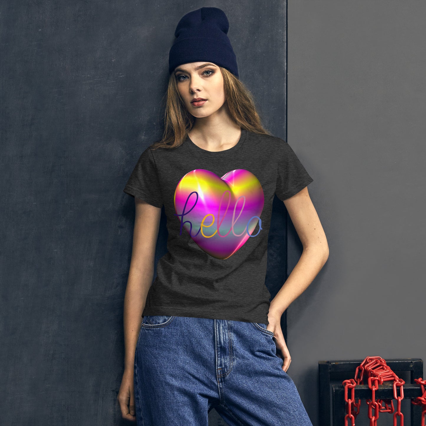 "HELLO LOVE" Women's Short Sleeve T-shirt