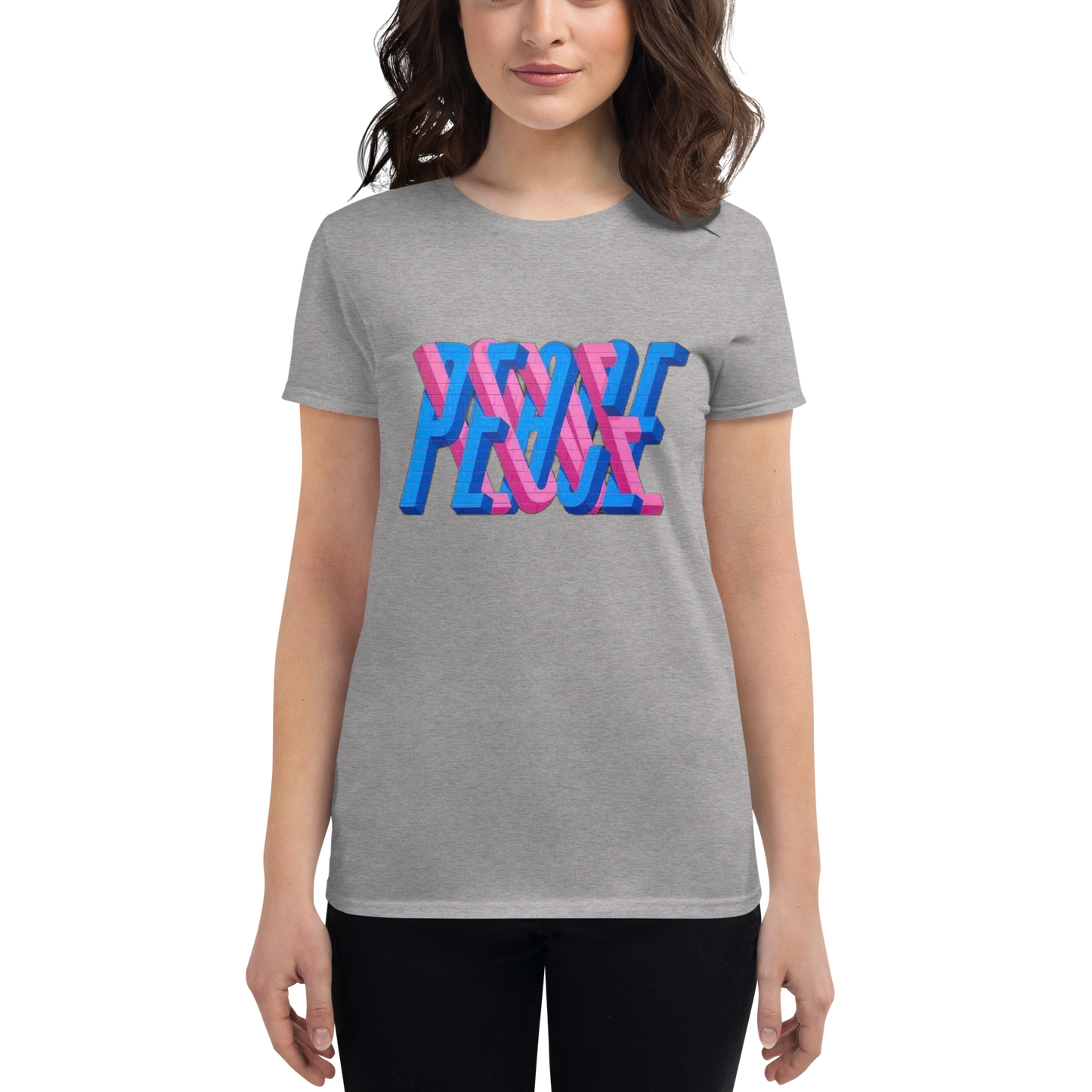 "PEACE IN LOVE'' Women's Short Sleeve T-shirt