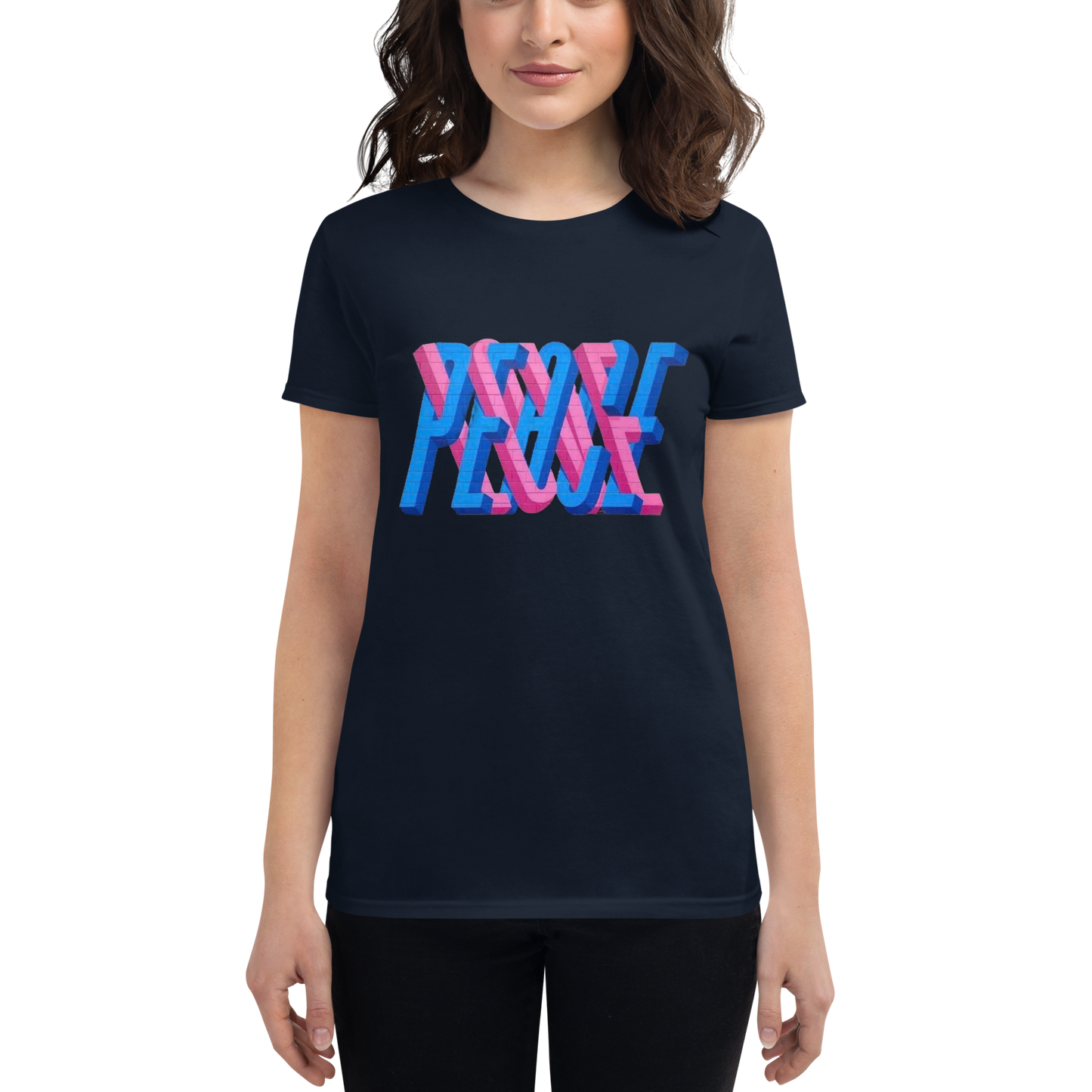 "PEACE IN LOVE'' Women's Short Sleeve T-shirt