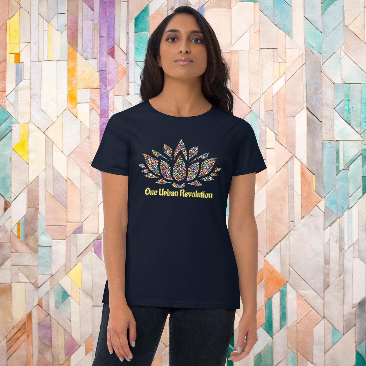 "SACRED LOTUS" Women's Short Sleeve T-shirt