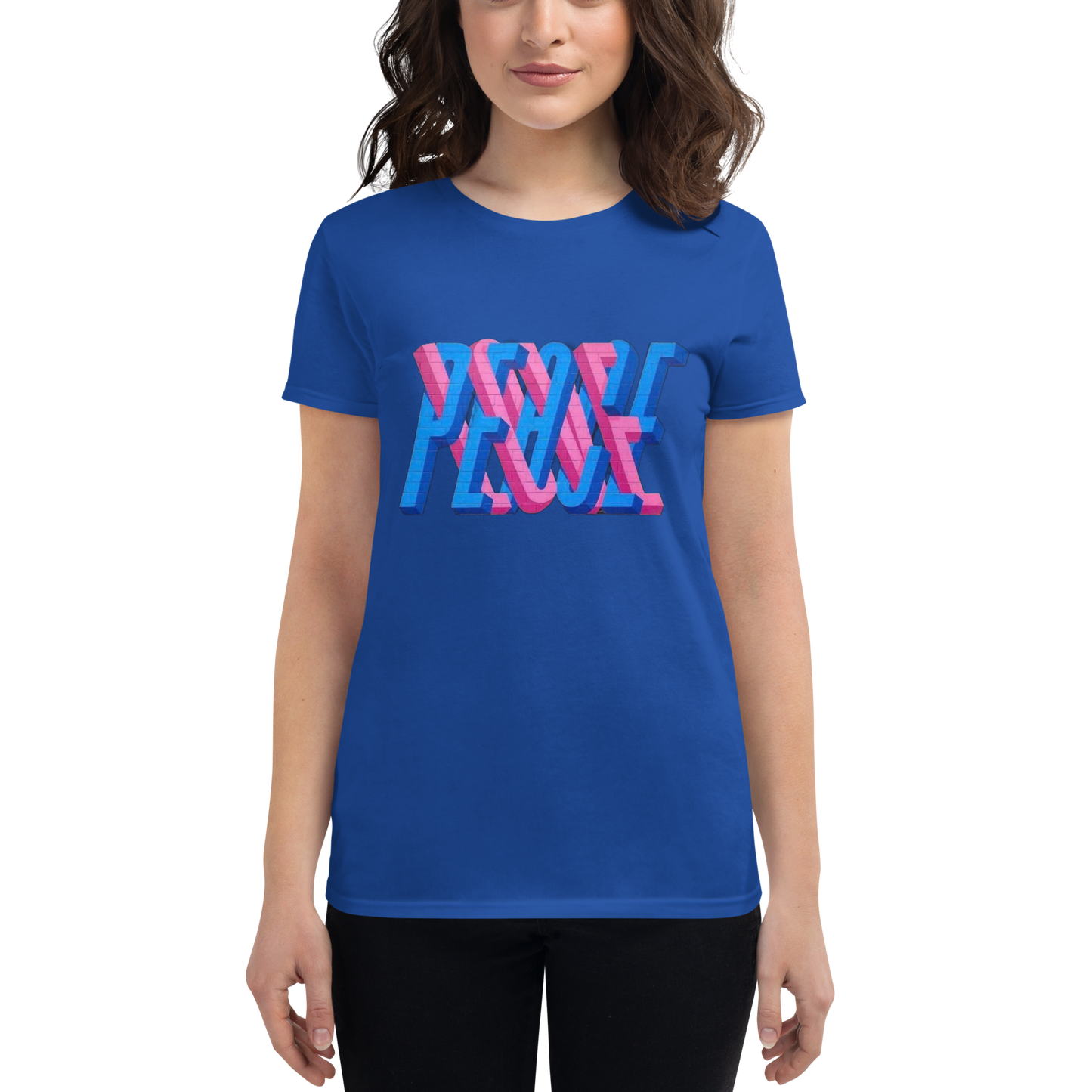 "PEACE IN LOVE'' Women's Short Sleeve T-shirt