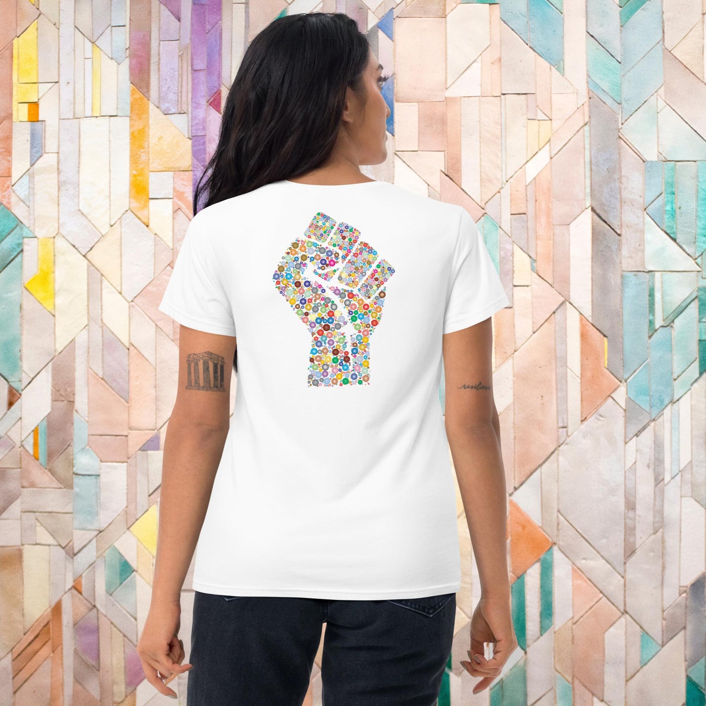 "SACRED LOTUS" Women's Short Sleeve T-shirt