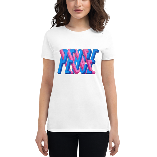 "PEACE IN LOVE'' Women's Short Sleeve T-shirt