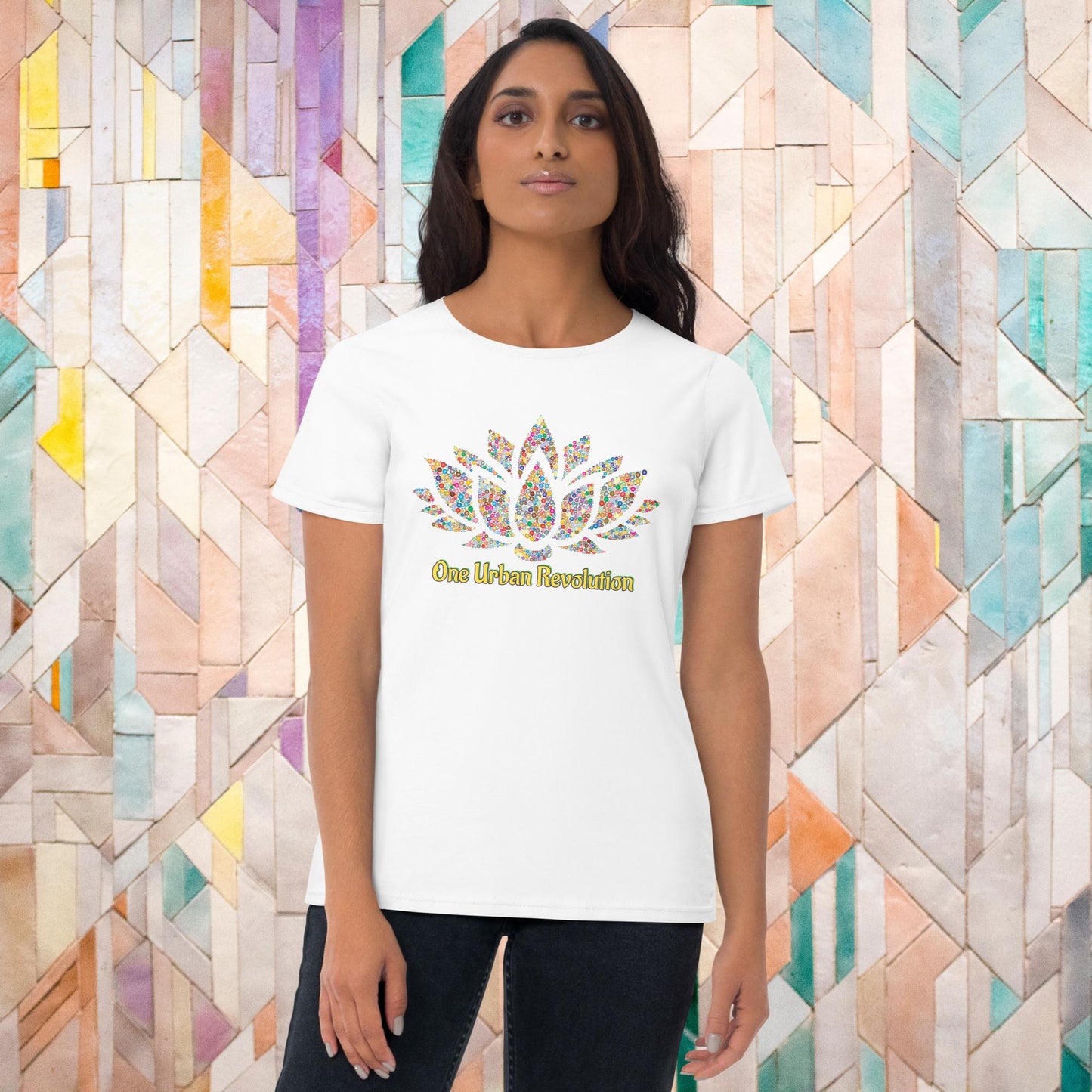 "SACRED LOTUS" Women's Short Sleeve T-shirt