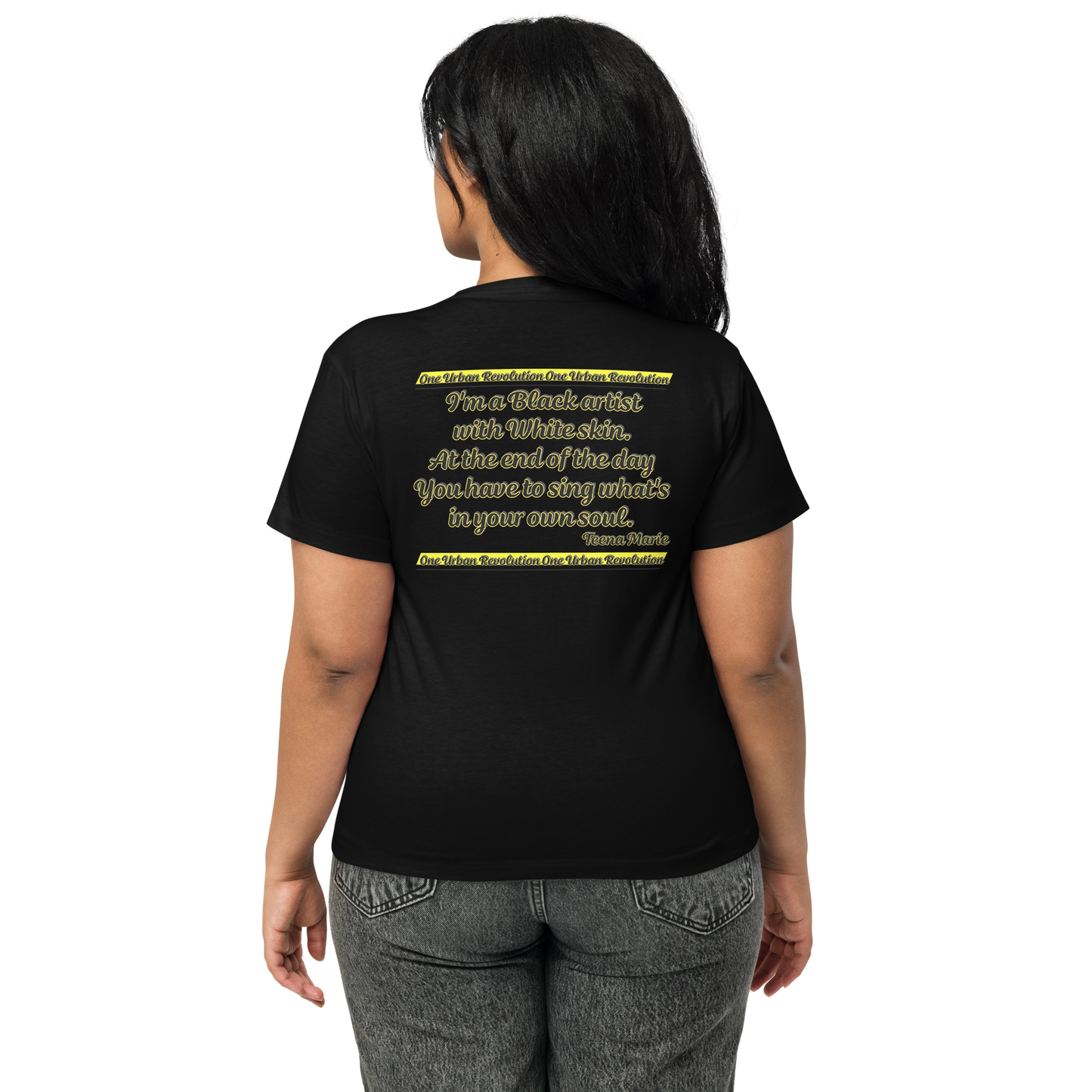 "TEENA MARIE, SOUL" Women’s High-waisted T-shirt