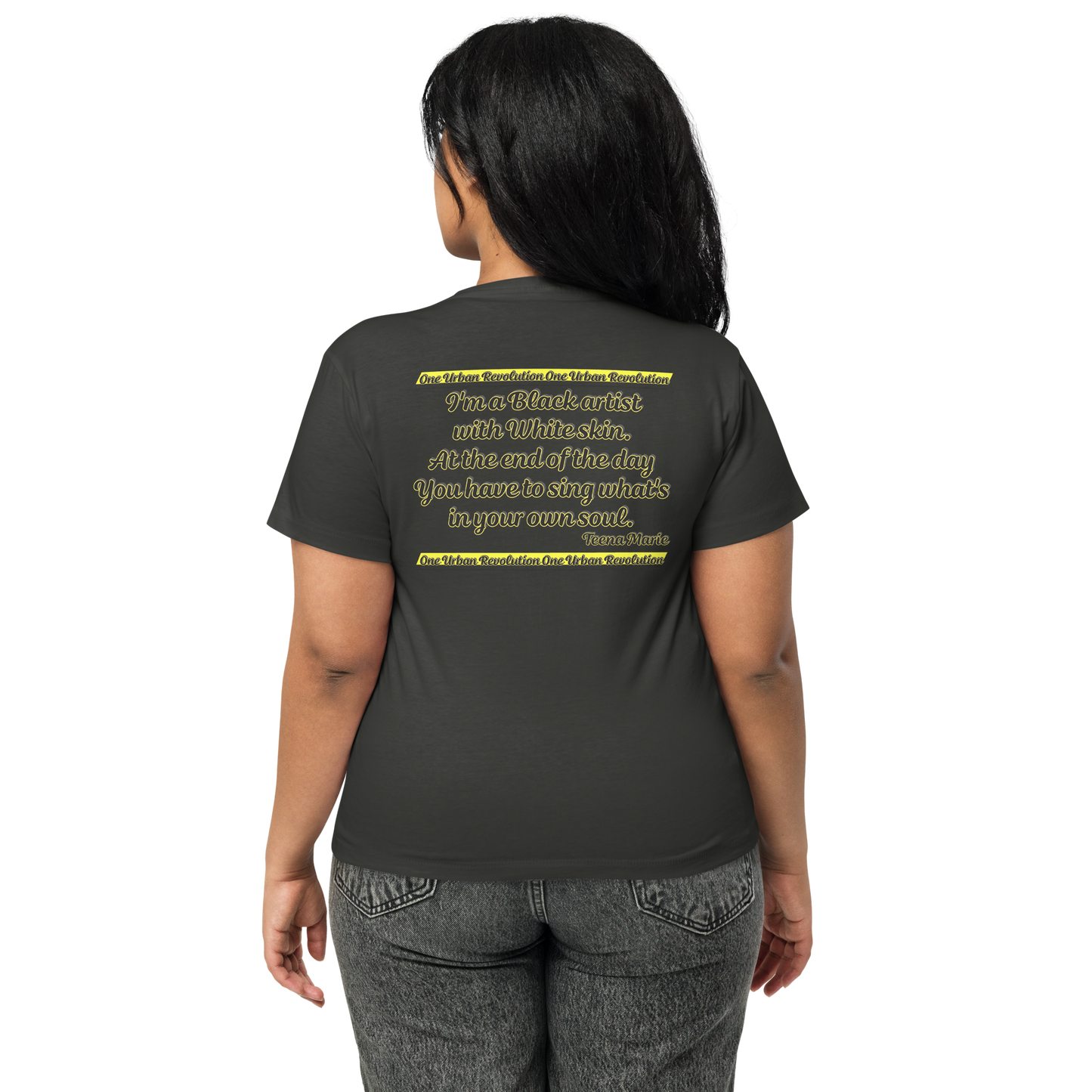 "TEENA MARIE, SOUL" Women’s High-waisted T-shirt