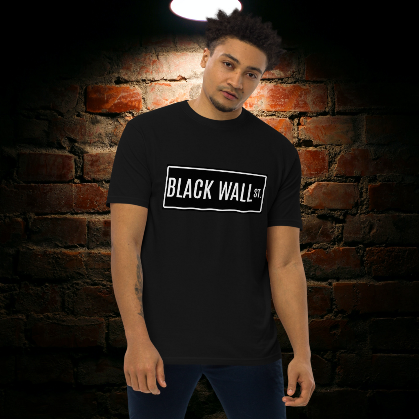 "BLACK WALL STREET" Men’s Premium Heavyweight Tee