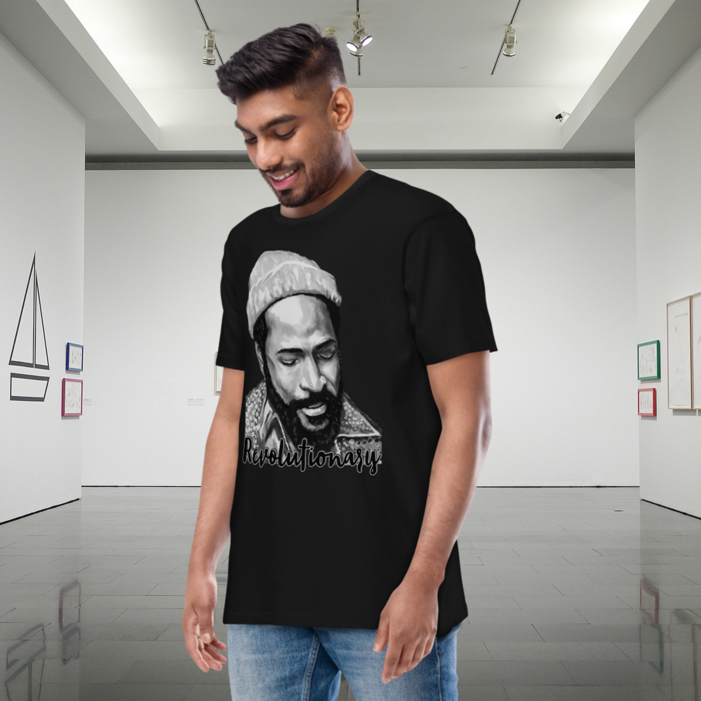 "MARVIN GAYE" Men’s Premium Heavyweight Tee