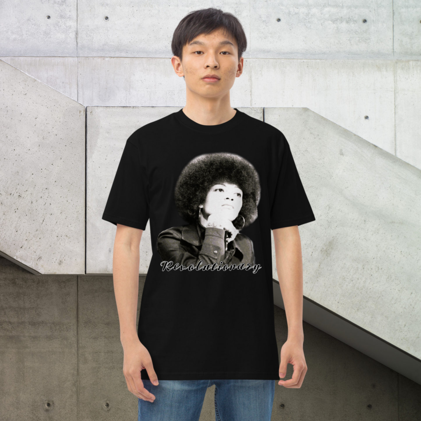 "ANGELA DAVIS" Men’s Premium Heavyweight Tee