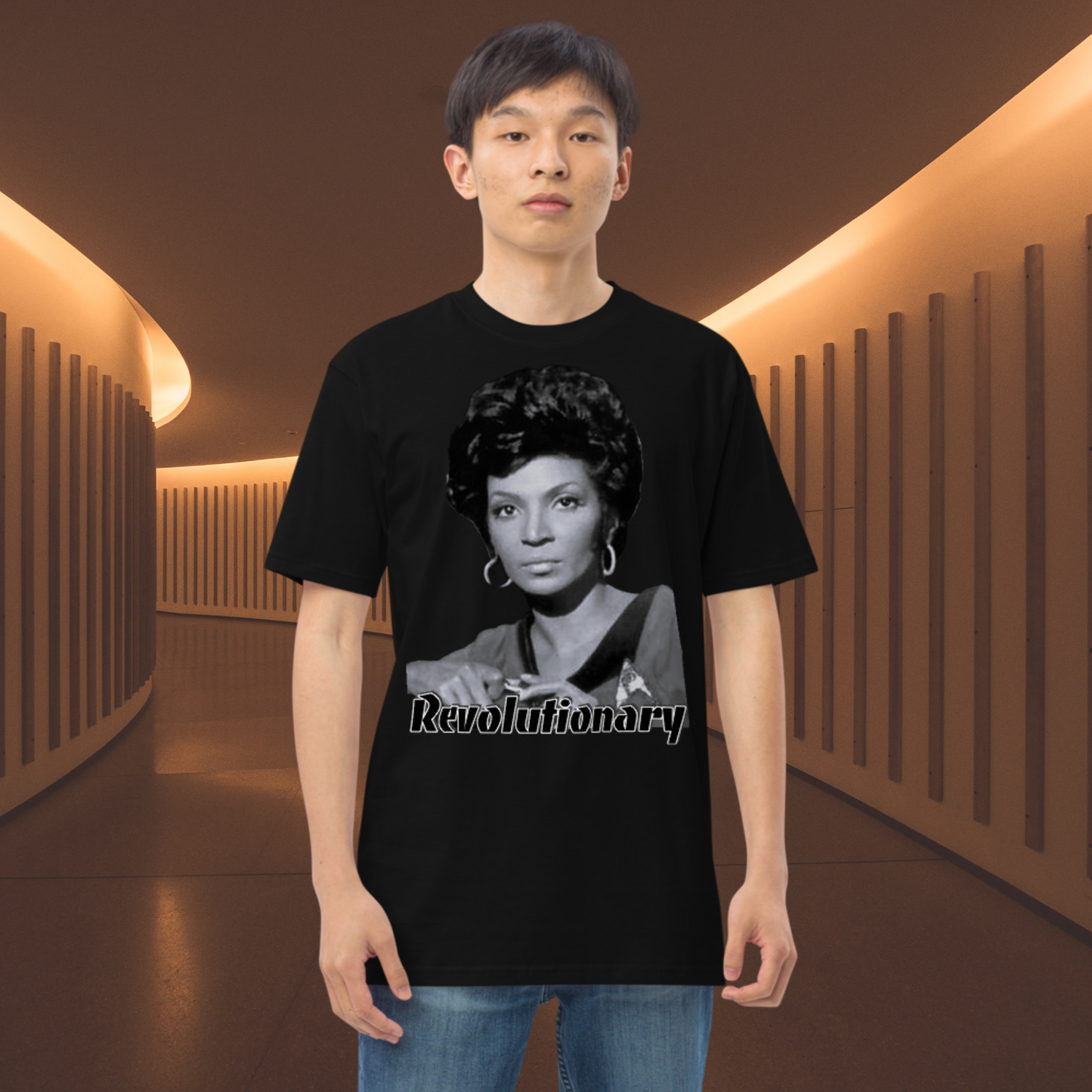 "NICHELLE NICHOLS" Men’s Premium Heavyweight Tee