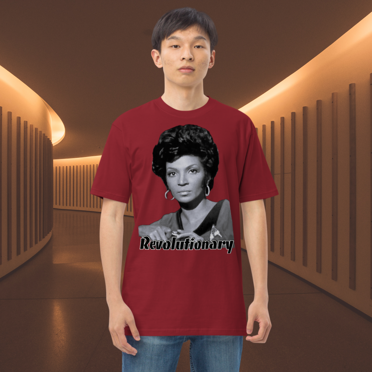 "NICHELLE NICHOLS" Men’s Premium Heavyweight Tee