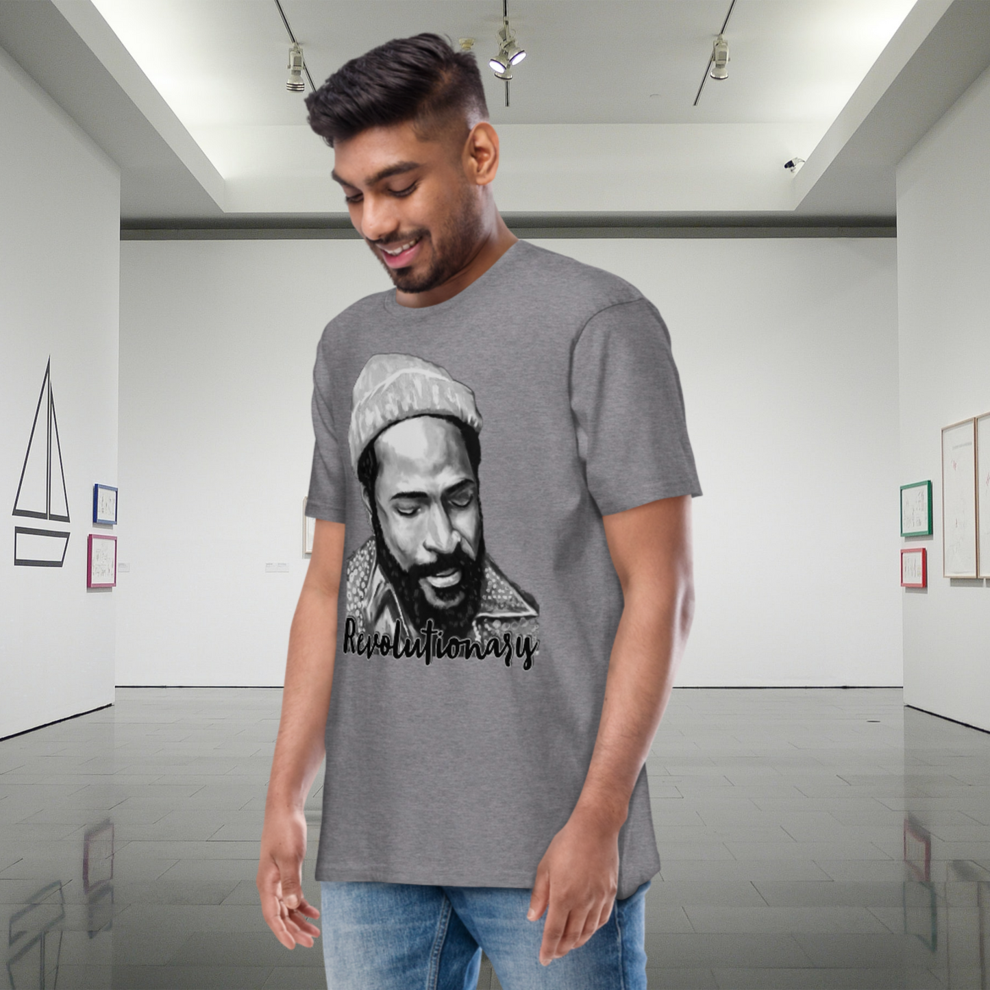 "MARVIN GAYE" Men’s Premium Heavyweight Tee