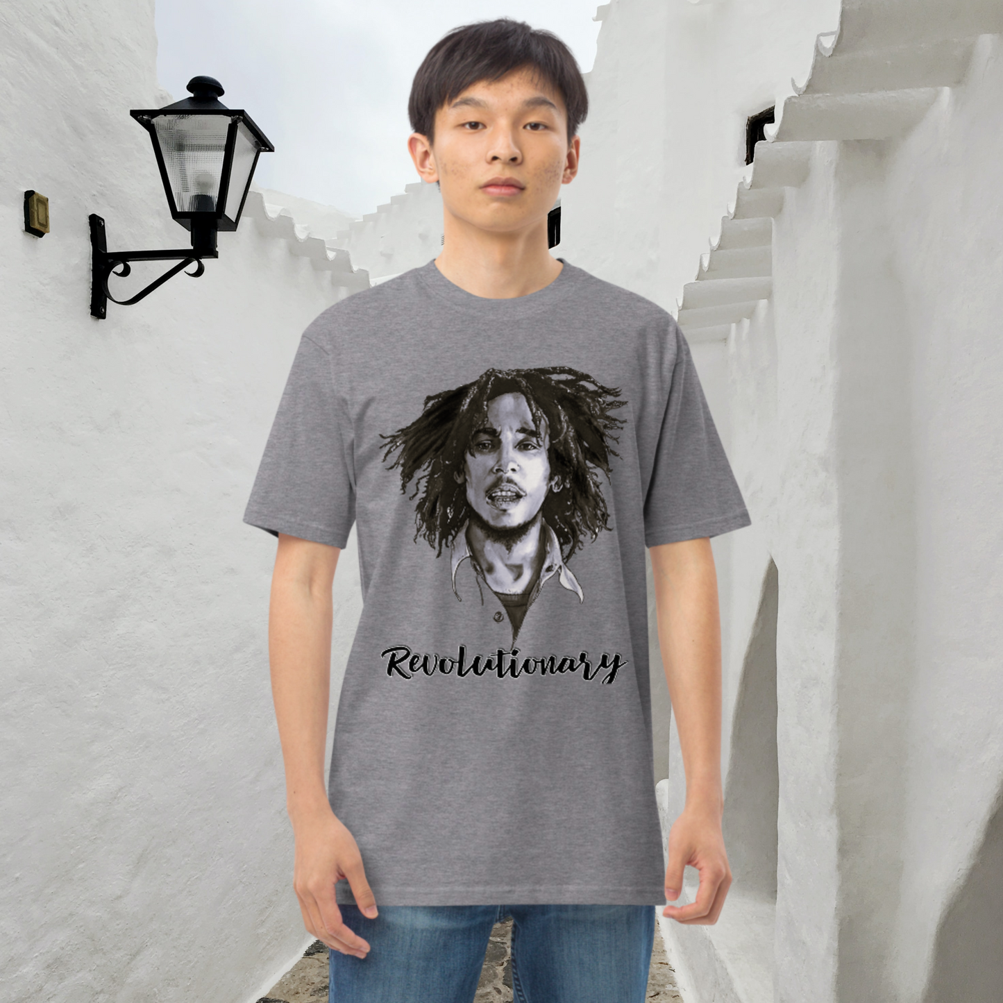 "BOB MARLEY" Men’s Premium Heavyweight Tee