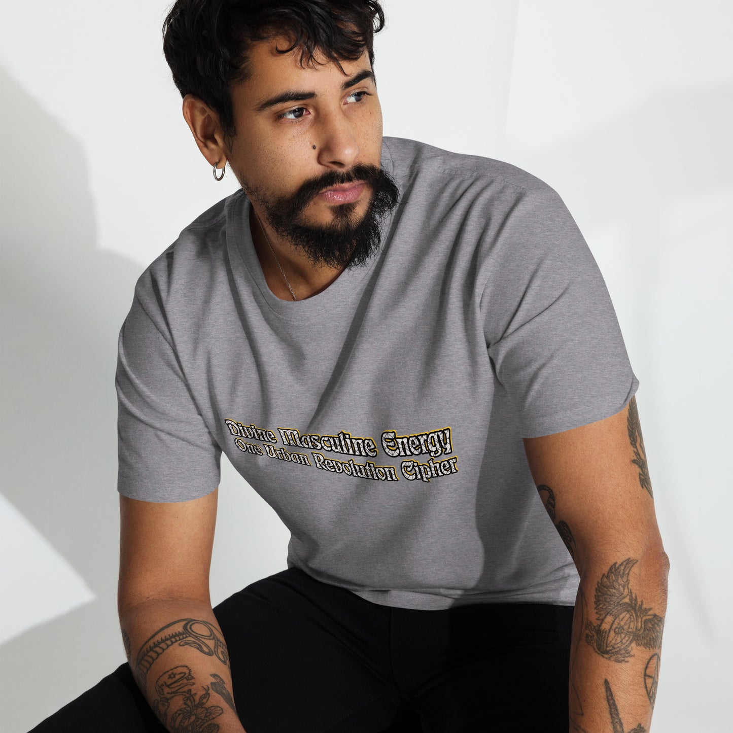 "DIVINE MASCULINE ENERGY" Men’s Premium Heavyweight Tee