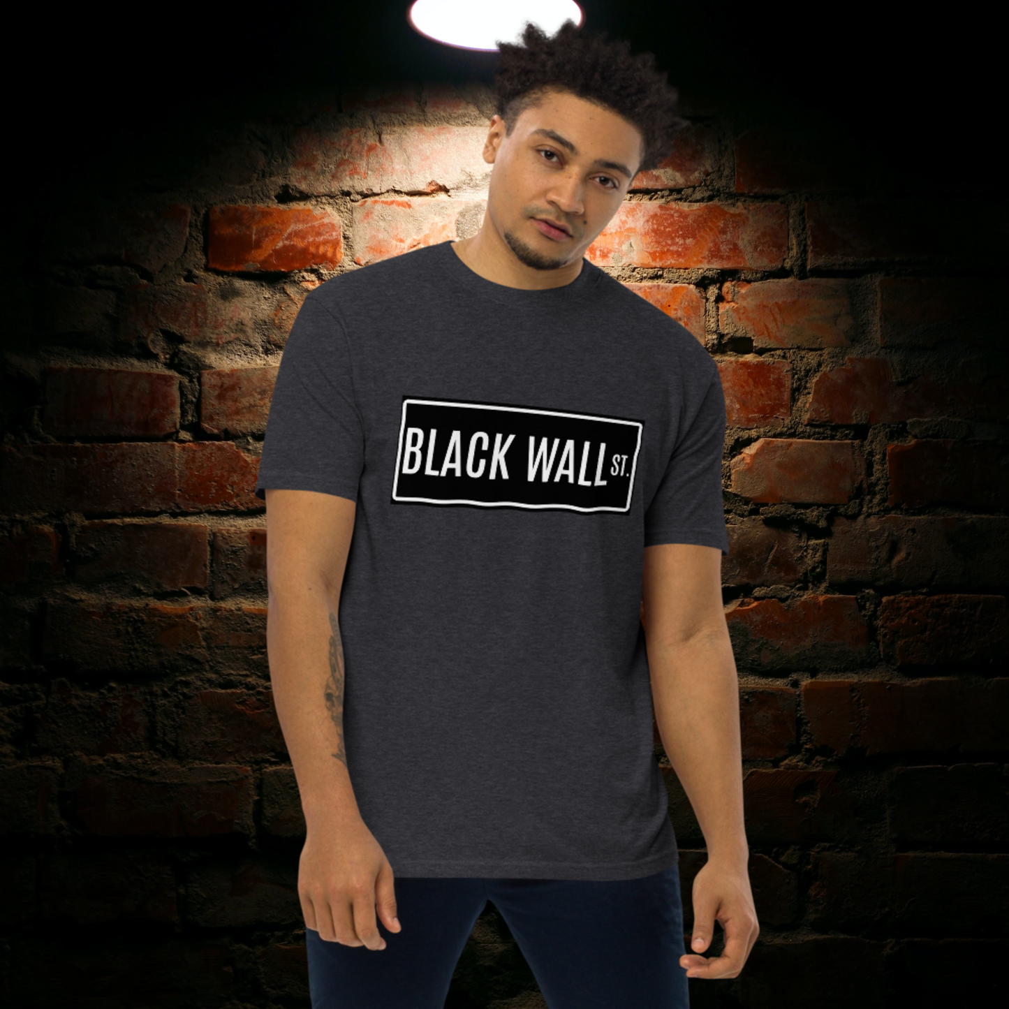 "BLACK WALL STREET" Men’s Premium Heavyweight Tee