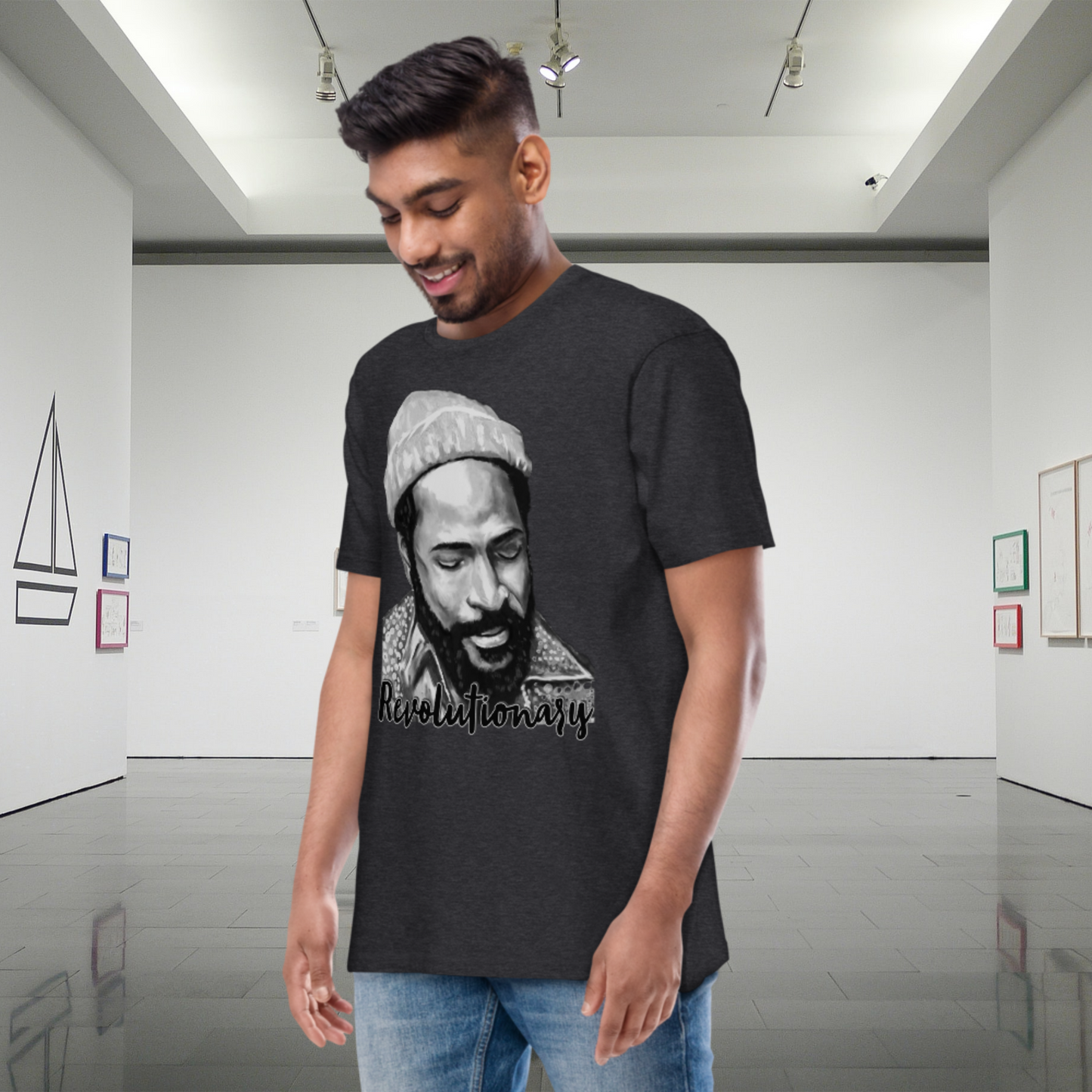 "MARVIN GAYE" Men’s Premium Heavyweight Tee