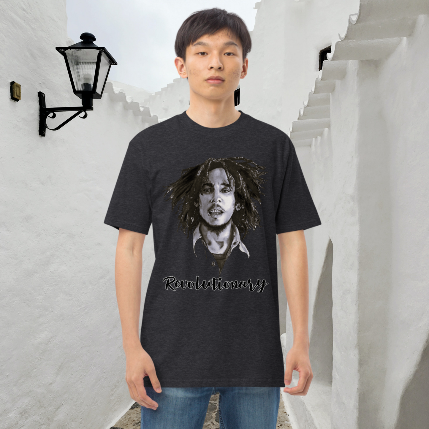 "BOB MARLEY" Men’s Premium Heavyweight Tee