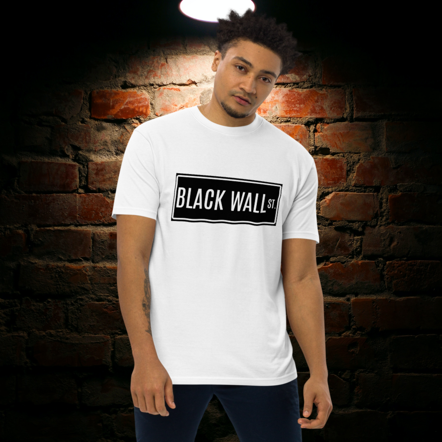 "BLACK WALL STREET" Men’s Premium Heavyweight Tee