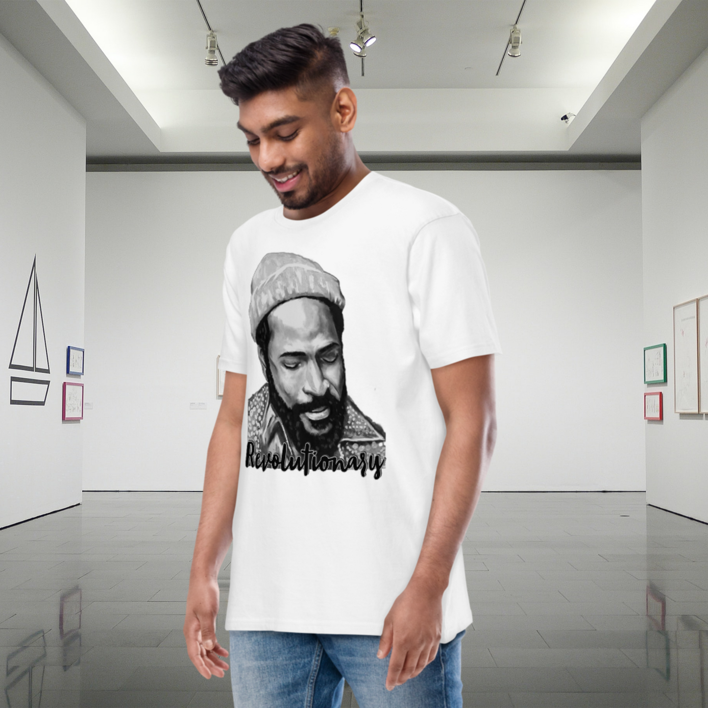 "MARVIN GAYE" Men’s Premium Heavyweight Tee