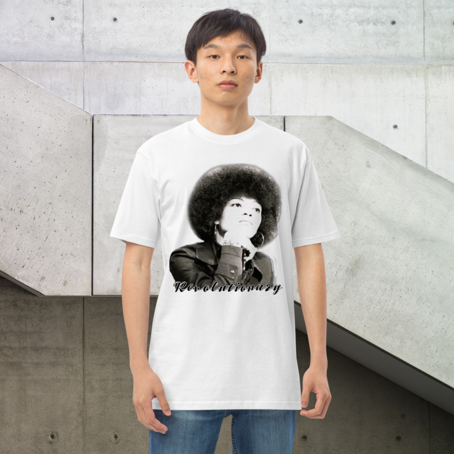 "ANGELA DAVIS" Men’s Premium Heavyweight Tee