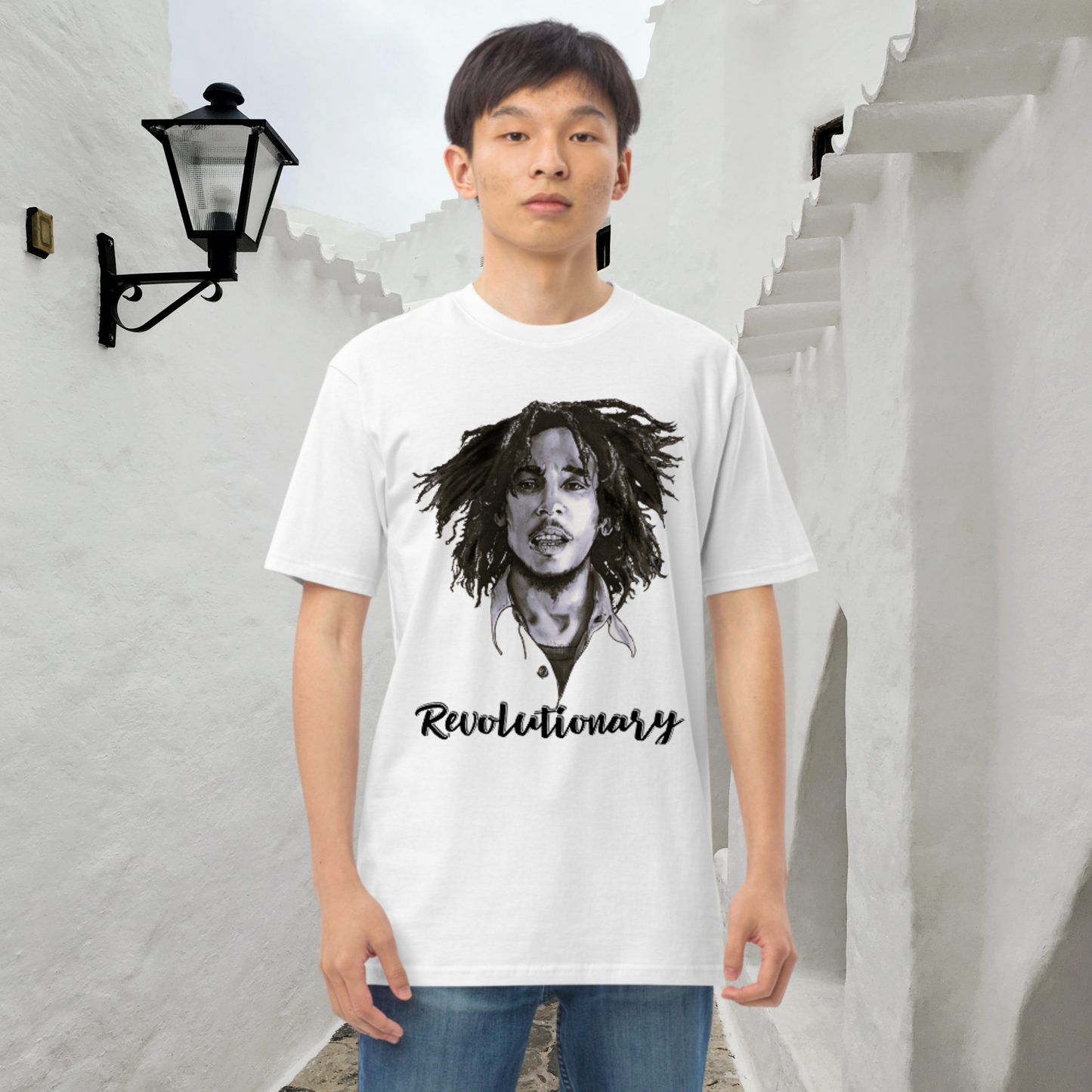 "BOB MARLEY" Men’s Premium Heavyweight Tee