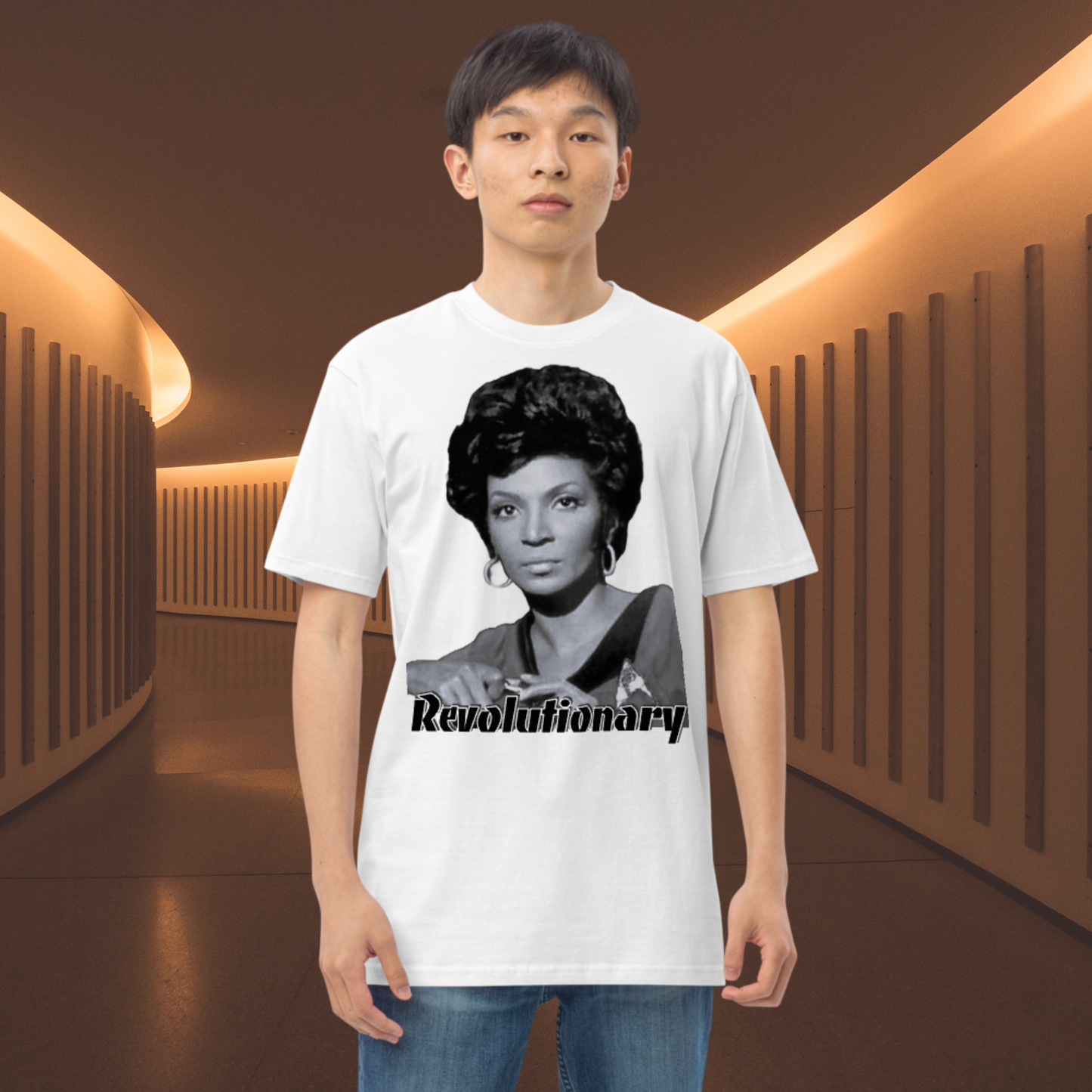 "NICHELLE NICHOLS" Men’s Premium Heavyweight Tee