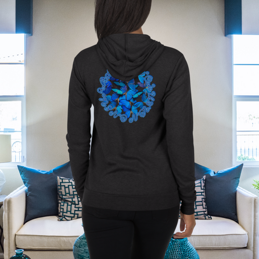 "NEW BEGINNINGS" Unisex Lightweight Zip Hoodie