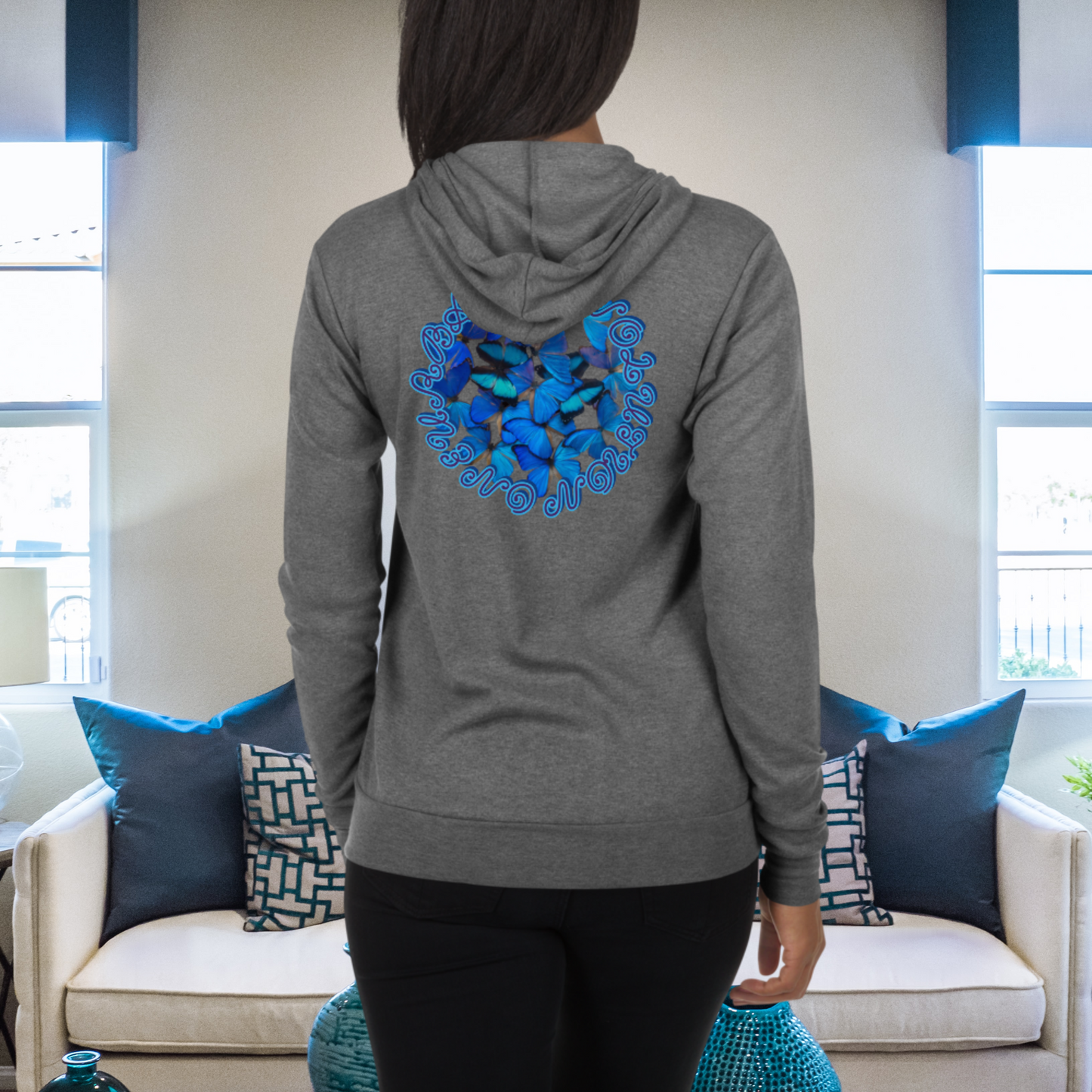 "NEW BEGINNINGS" Unisex Lightweight Zip Hoodie