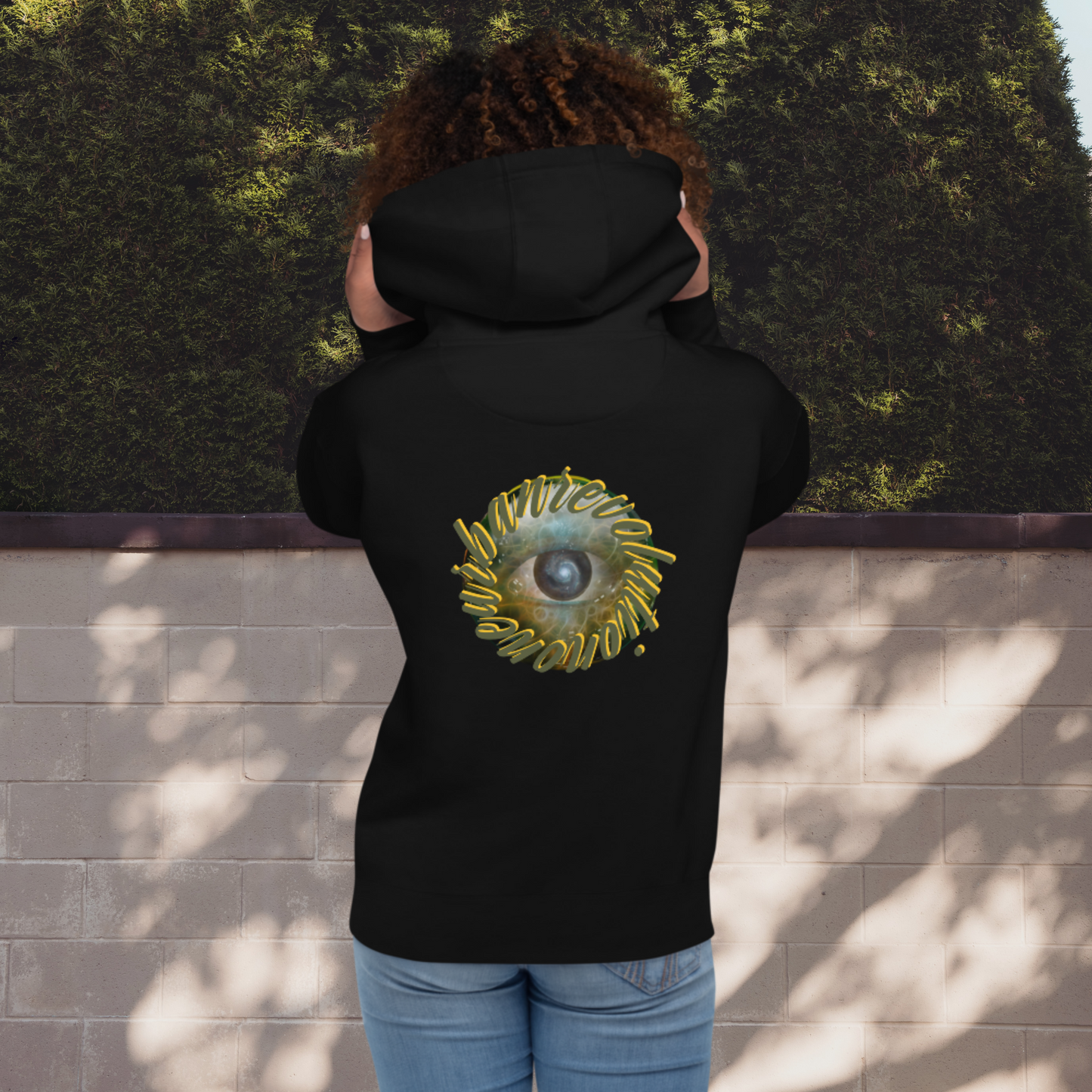 "CONSCIOUS" Unisex Embroidered Hoodie (Solar Theme)