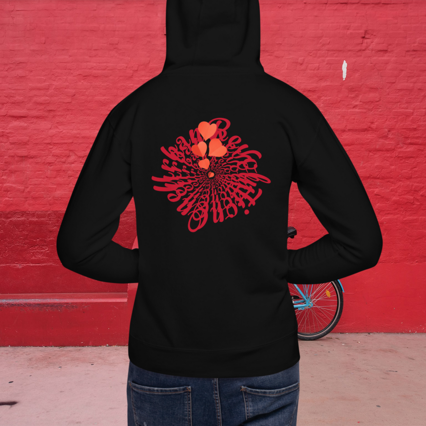 "LOVE"  Unisex Embroidered Hoodie