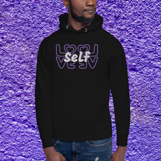 "SELF-LOVE" Unisex Embroidered Hoodie (Lunar Theme)