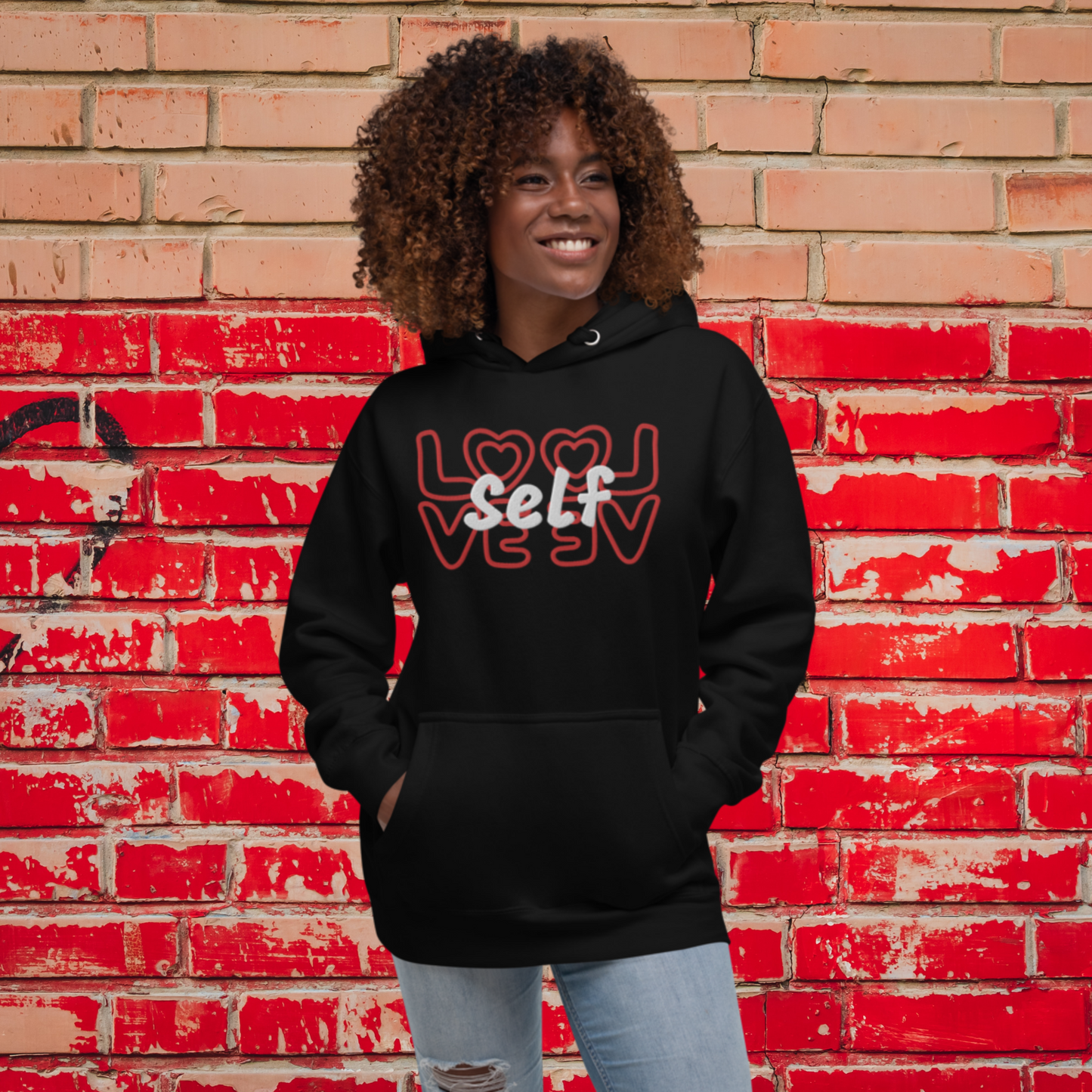 "SELF-LOVE" Unisex Embroidered Hoodie (Solar Theme)