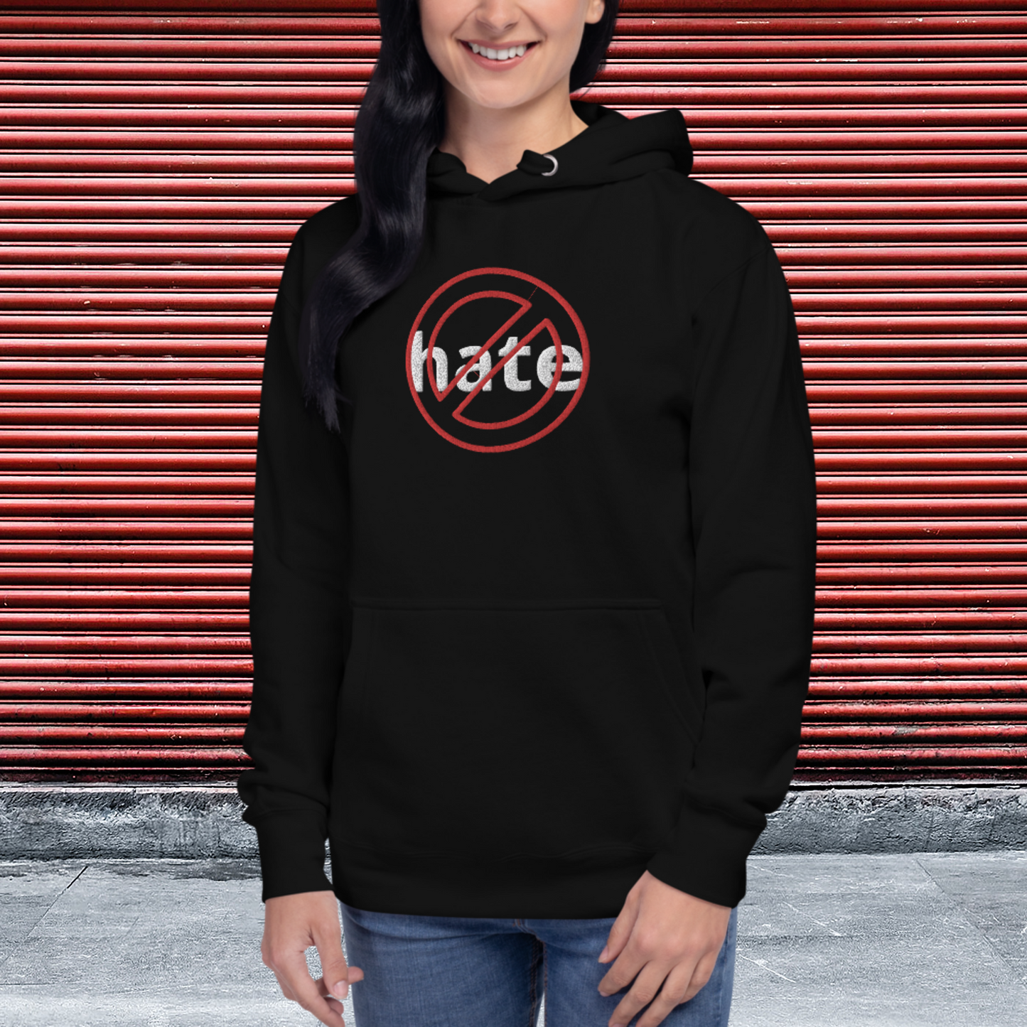 "CANCEL HATE" Unisex Embroidered Hoodie