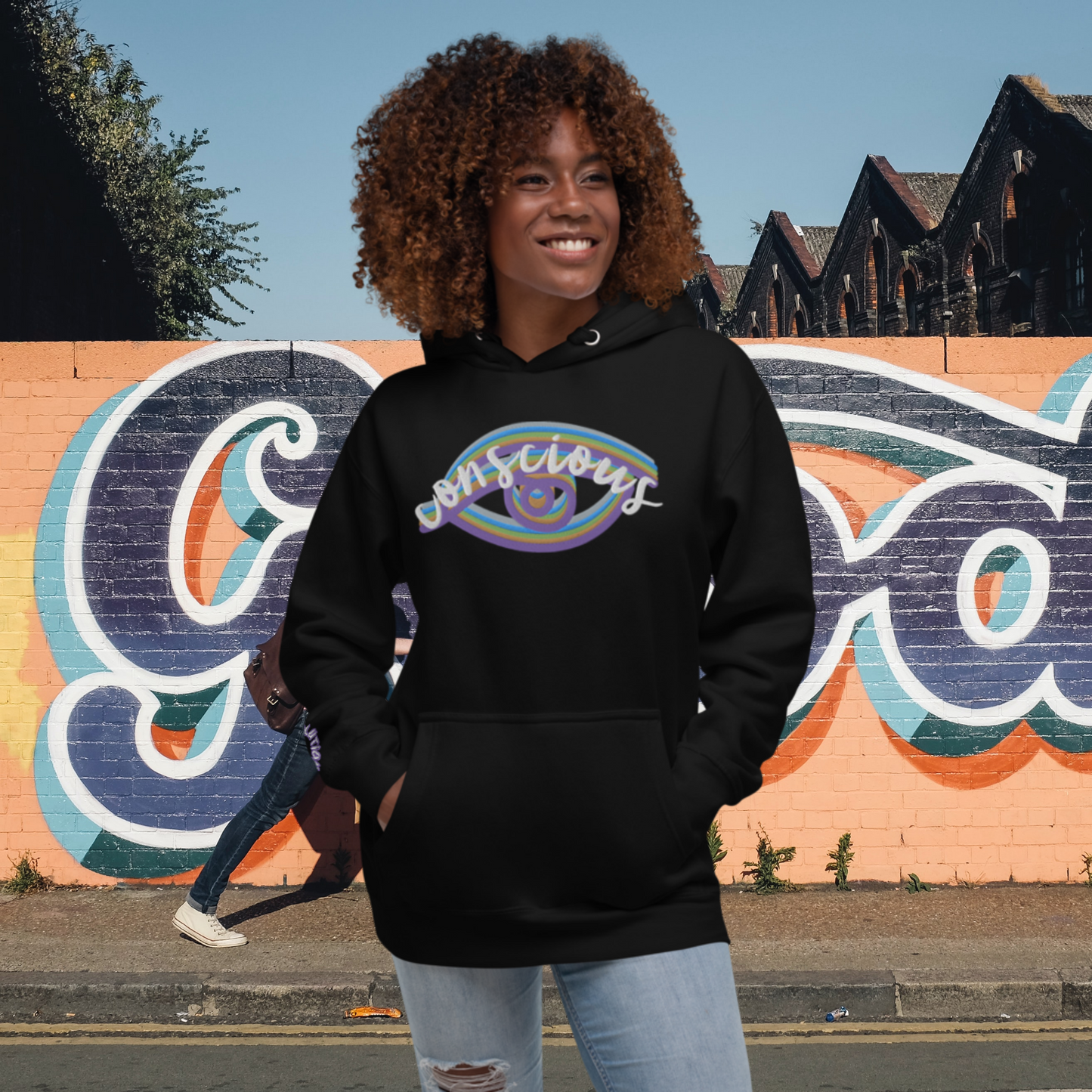 "THIRD EYE" Unisex Embroidered Hoodie (Lunar Theme)