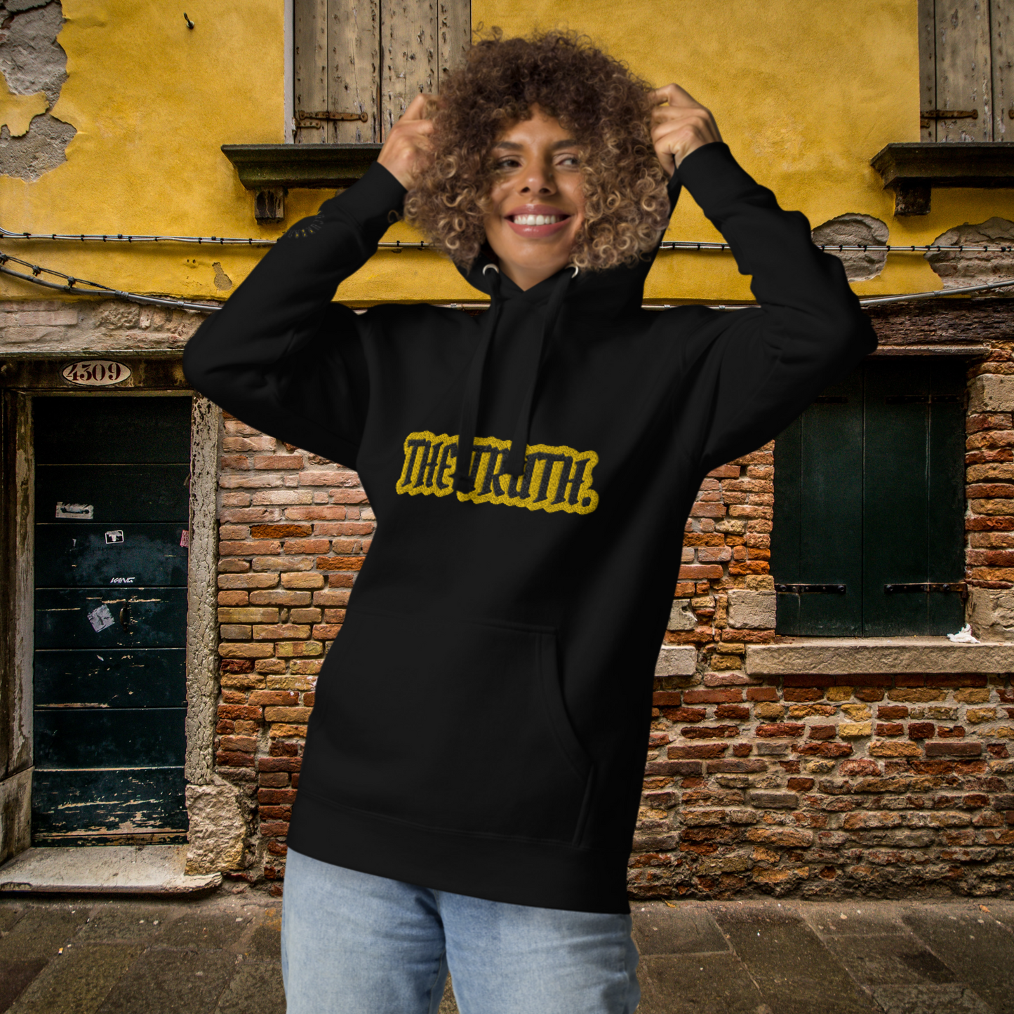 "TRUTH PERIOD" Unisex Embroidered Hoodie