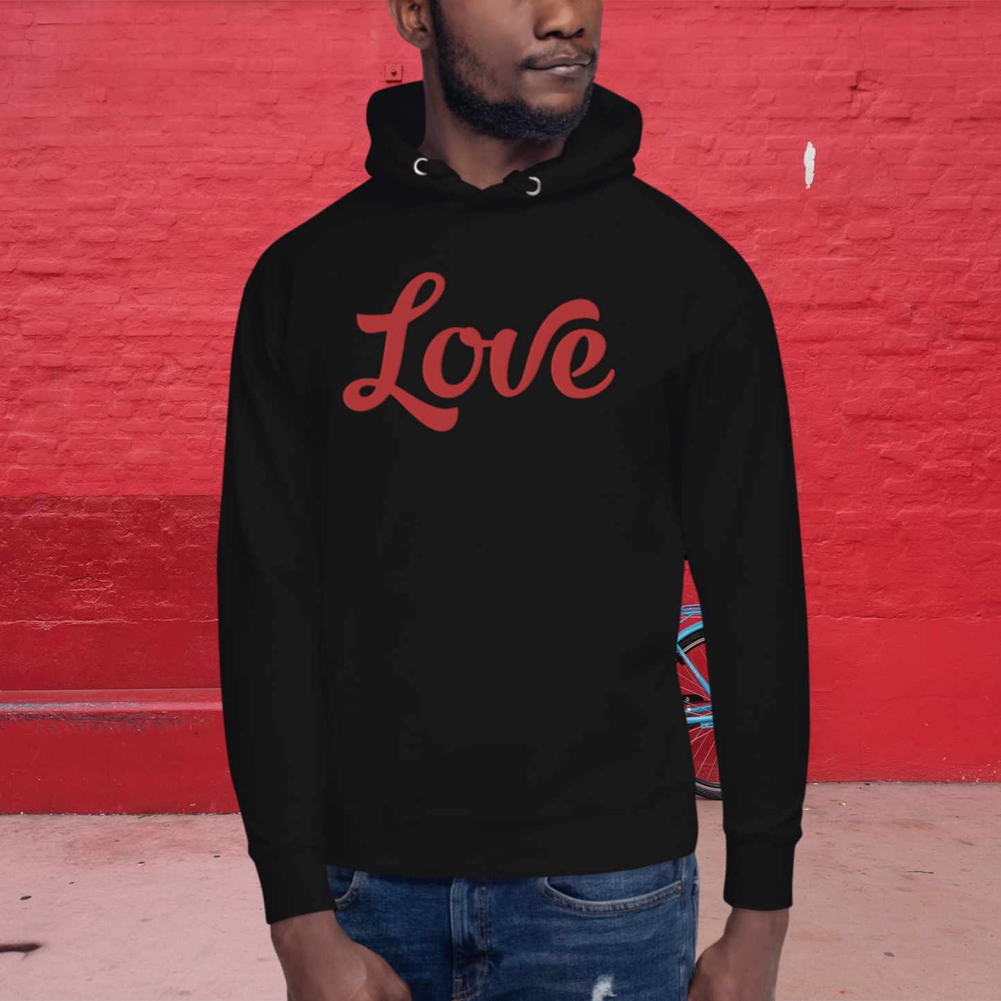 "LOVE"  Unisex Embroidered Hoodie