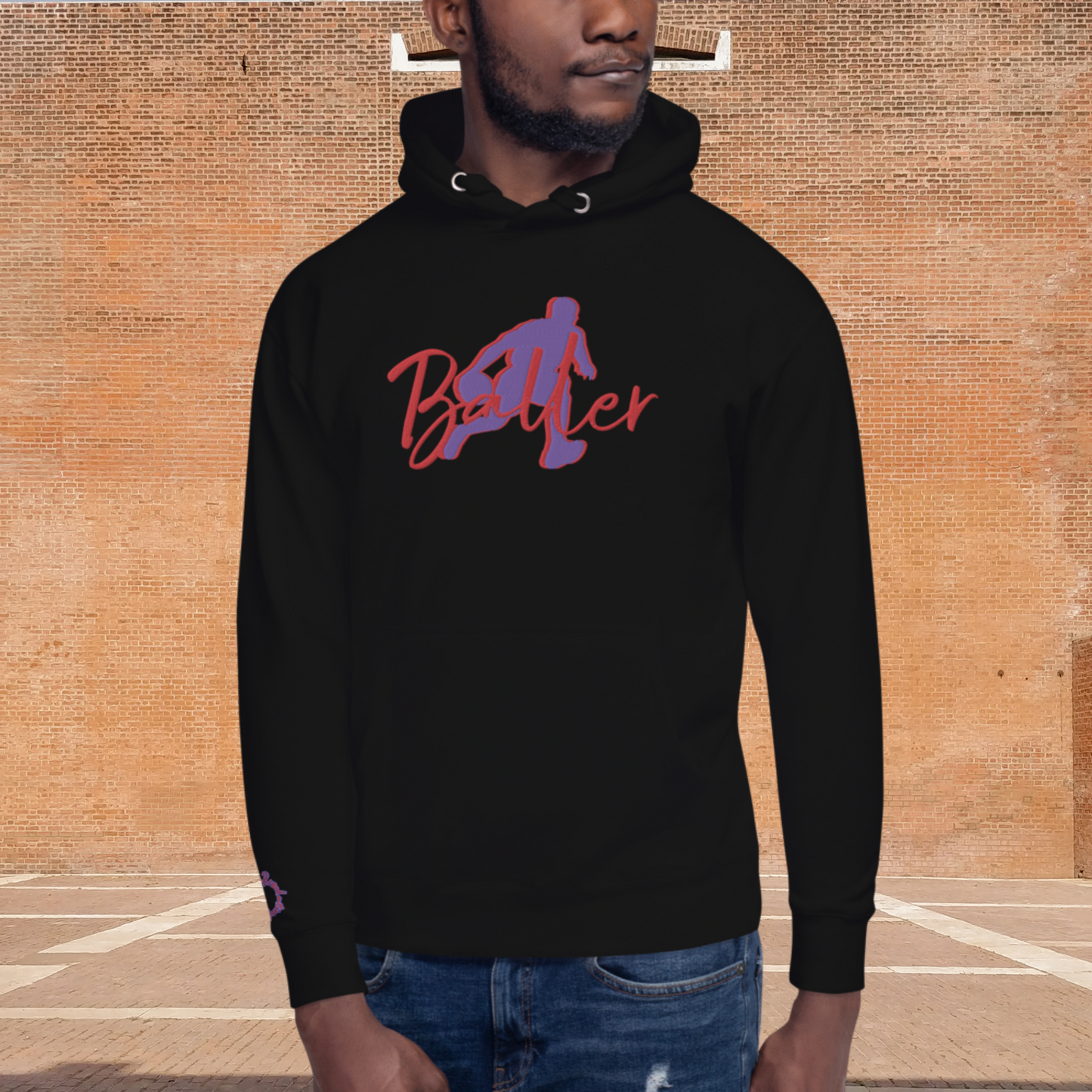 "BALLER" Unisex Embroidered Hoodie