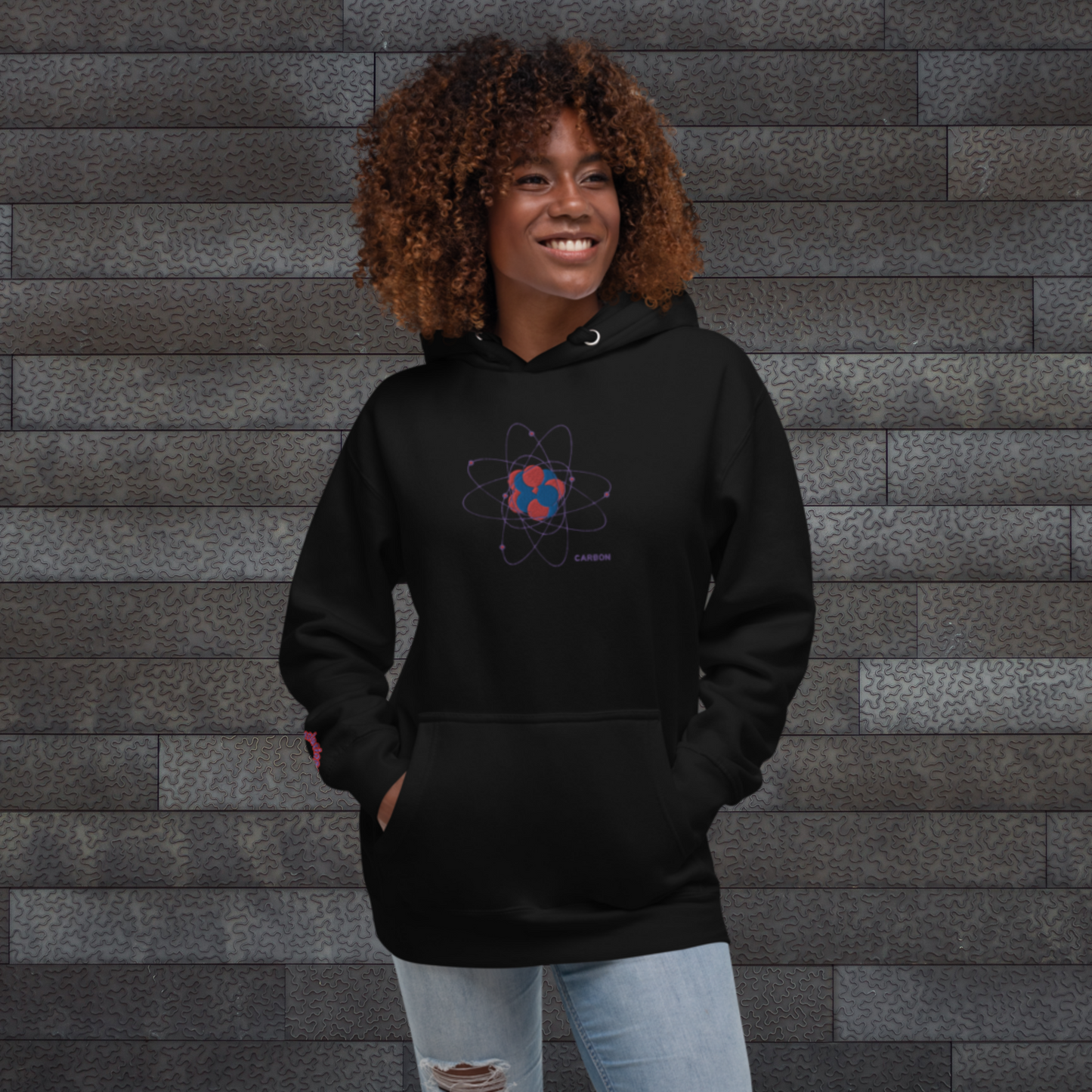 "CARBON" Unisex Embroidered Hoodie