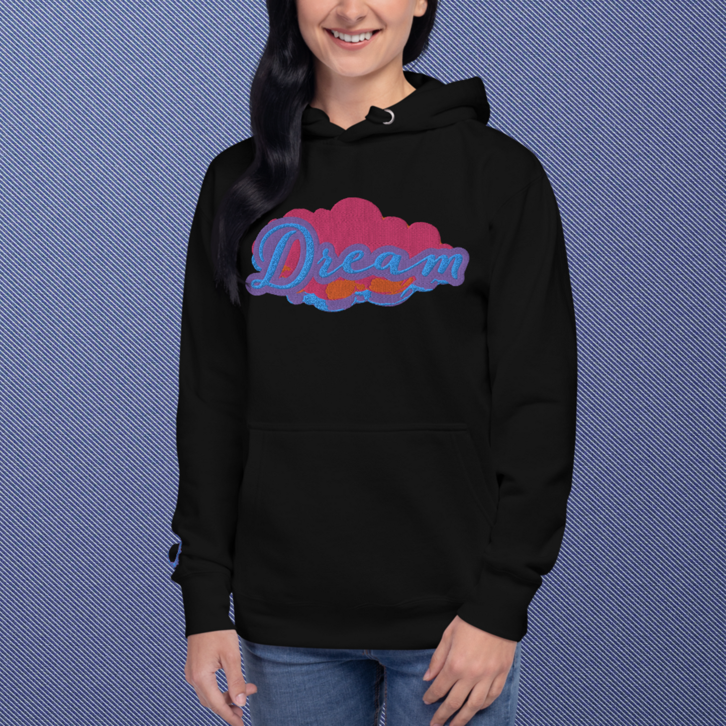 "DREAM" Unisex Embroidered Hoodie