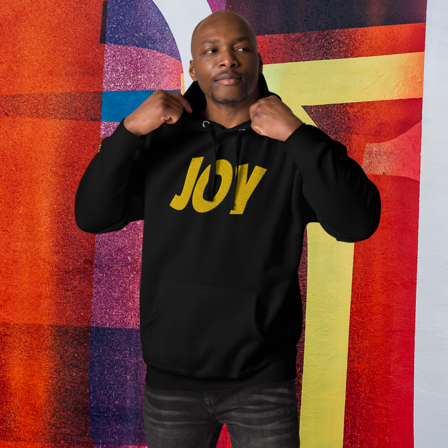 "JOY" Unisex Embroidered Hoodie