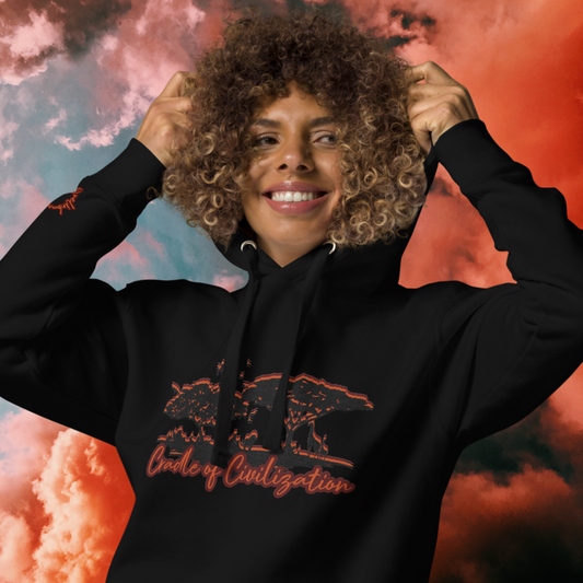 "CRADLE OF CIVILIZATION" Unisex Embroidered Hoodie