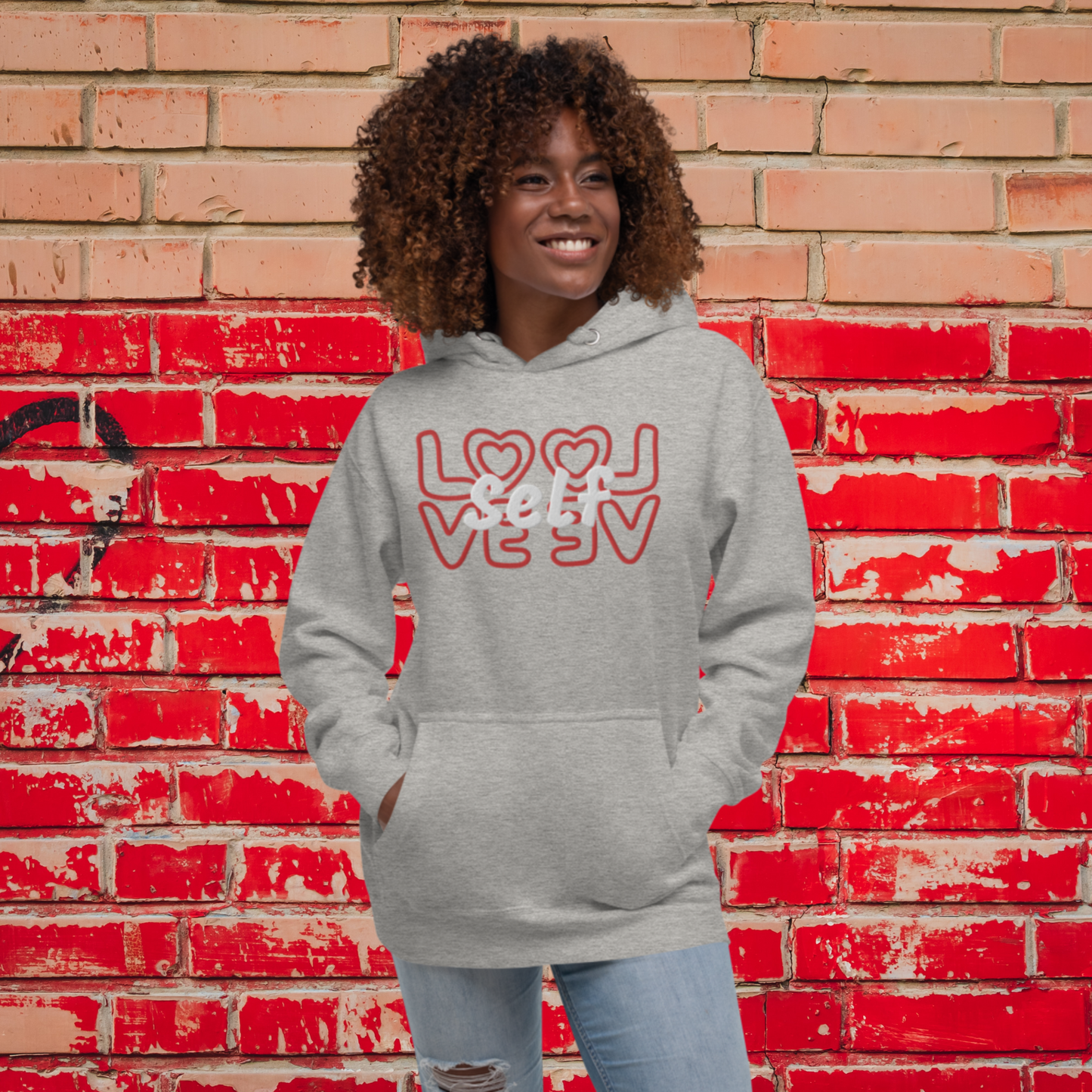 "SELF-LOVE" Unisex Embroidered Hoodie (Solar Theme)