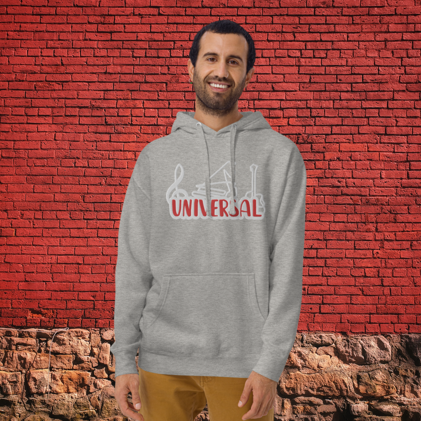 "UNIVERSAL" Unisex Embroidered Hoodie