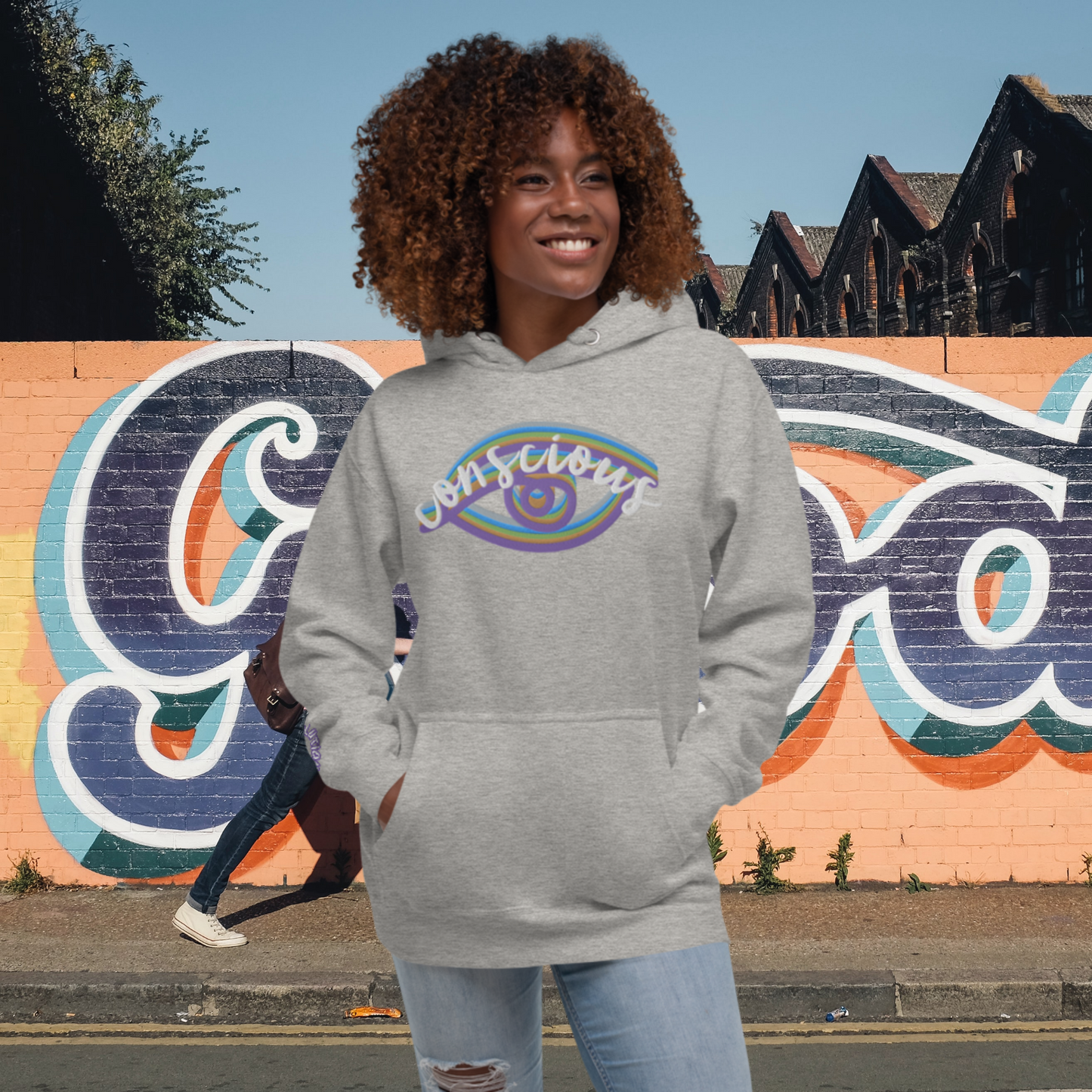 "THIRD EYE" Unisex Embroidered Hoodie (Lunar Theme)