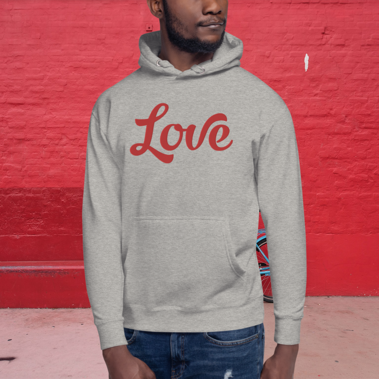 "LOVE"  Unisex Embroidered Hoodie