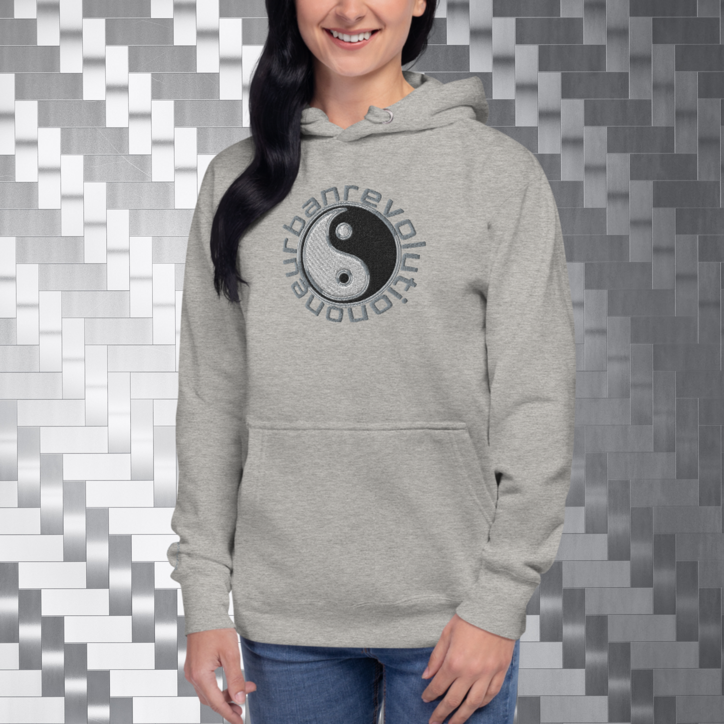 "OUR YIN AND YANG" Unisex Embroidered Hoodie